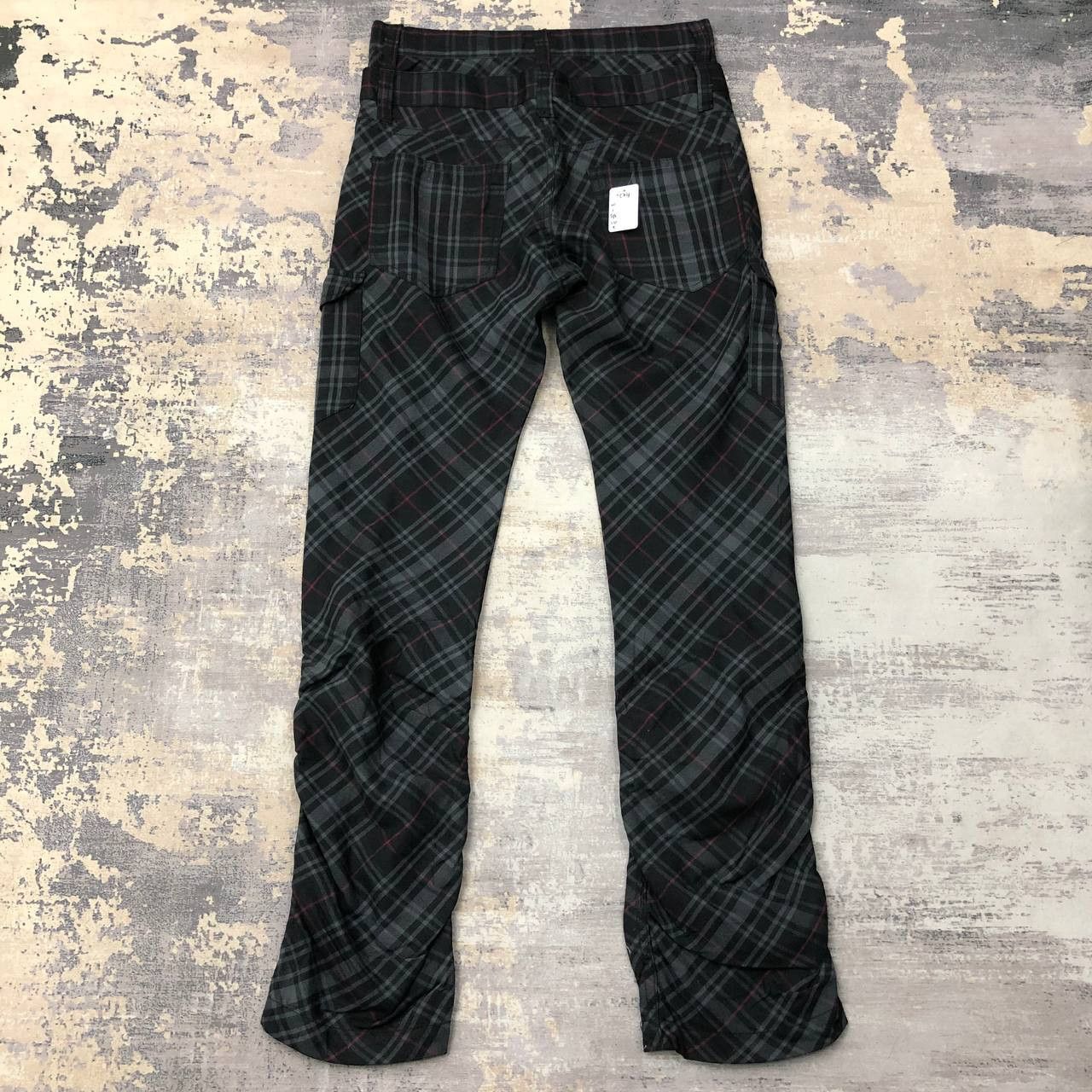 Japanese Brand P574 PUNK TARTAN DOUBLE WAIST CARGO PANTS Size US 30 / EU 46 - 2 Thumbnail