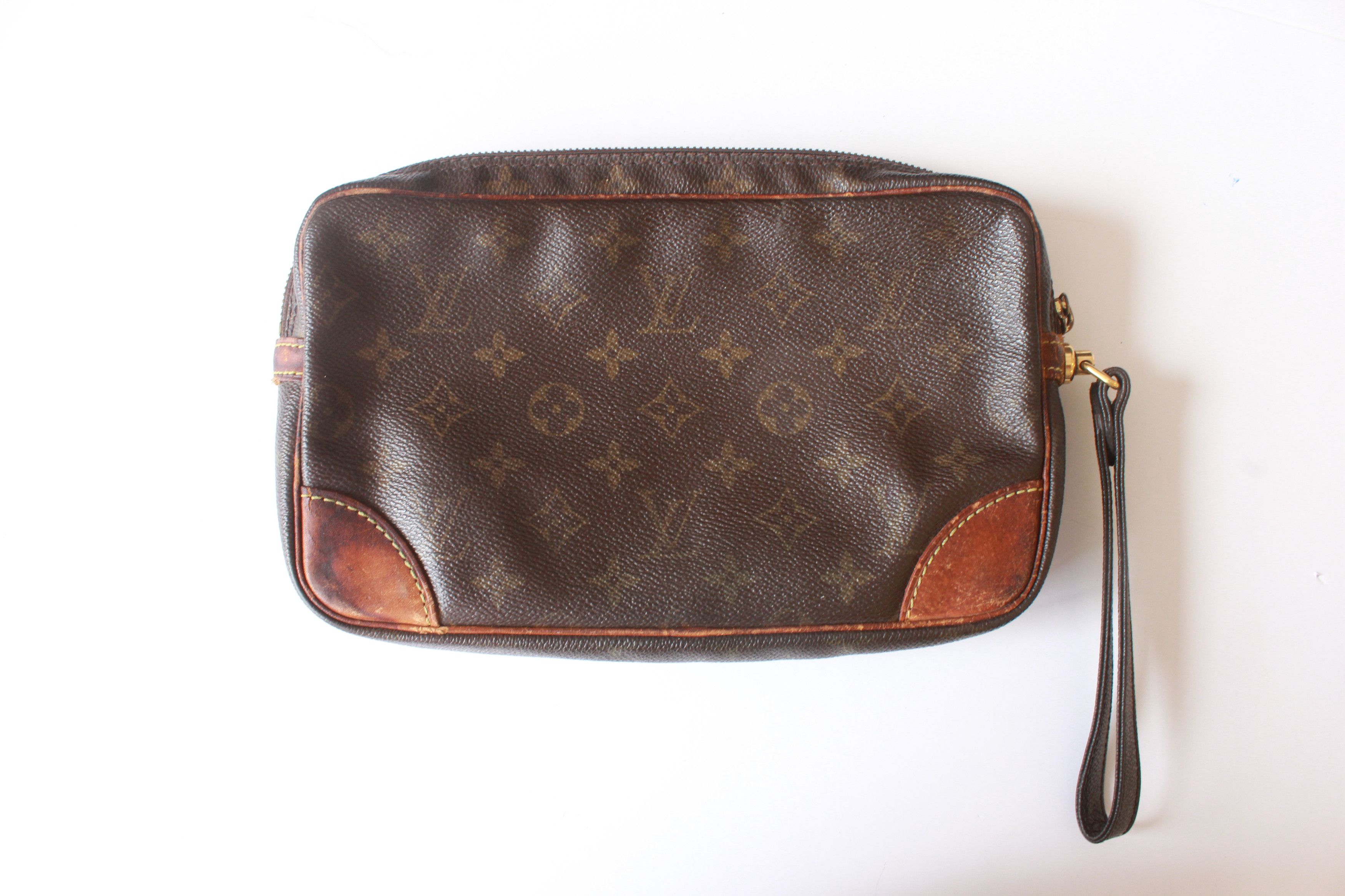 Auth Louis Vuitton Monogram Marley Dragonne GM M51825 Women's