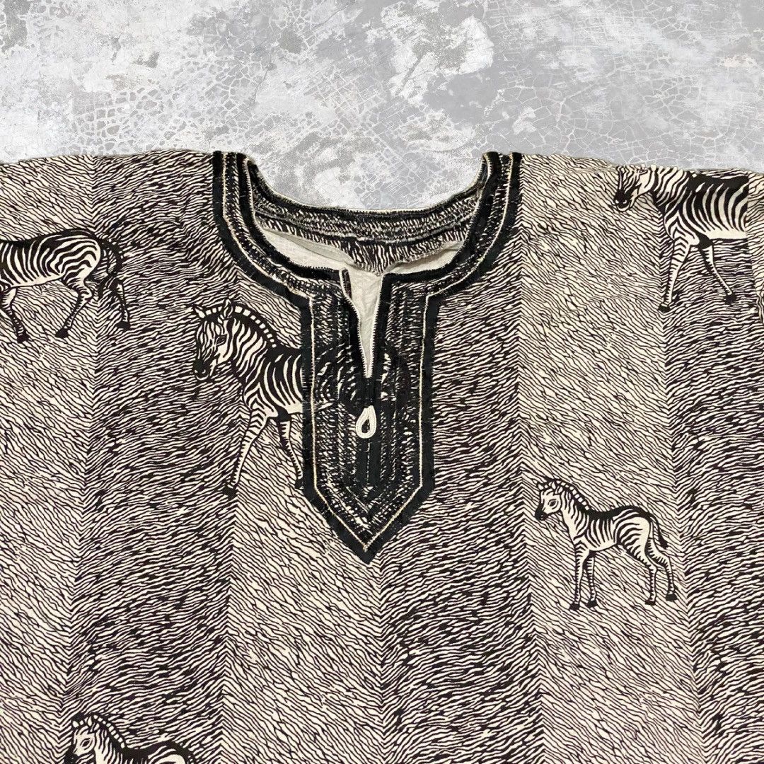 Vintage Vintage Zebra All Over Print Graphic Rare Reggae Size US XXL / EU 58 / 5 - 3 Thumbnail