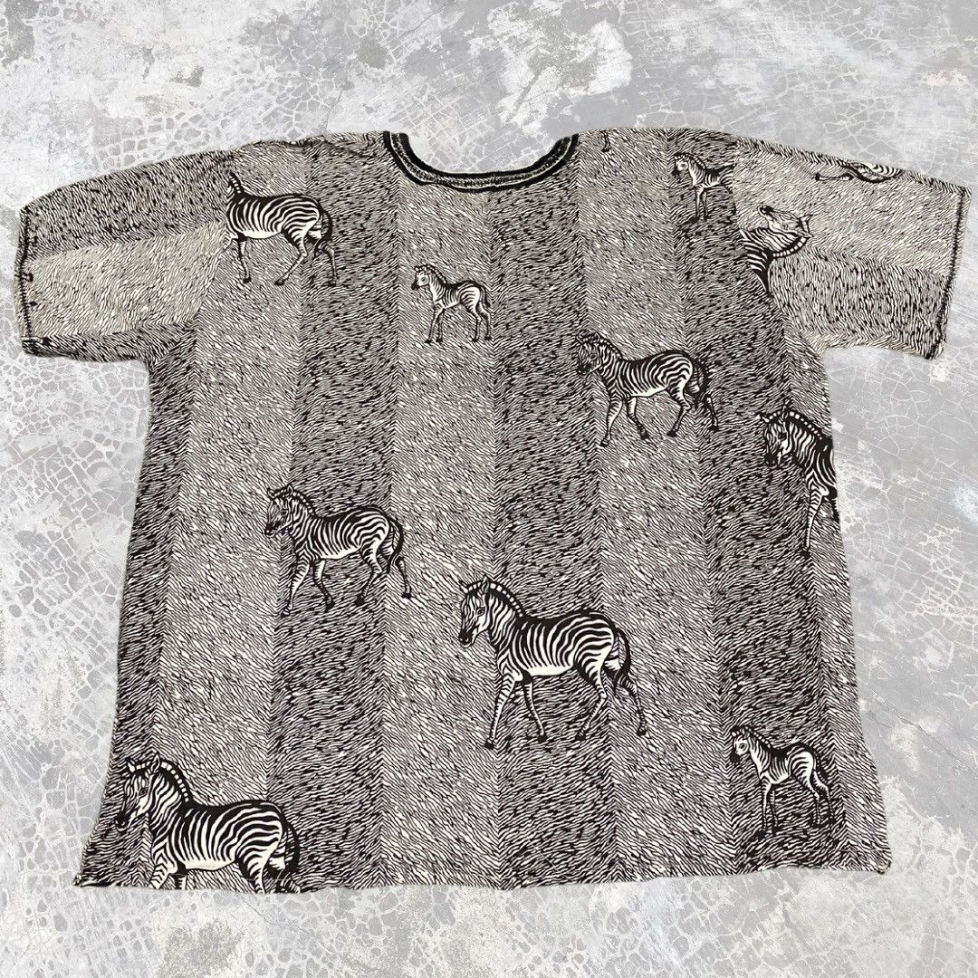 Vintage Vintage Zebra All Over Print Graphic Rare Reggae Size US XXL / EU 58 / 5 - 2 Thumbnail