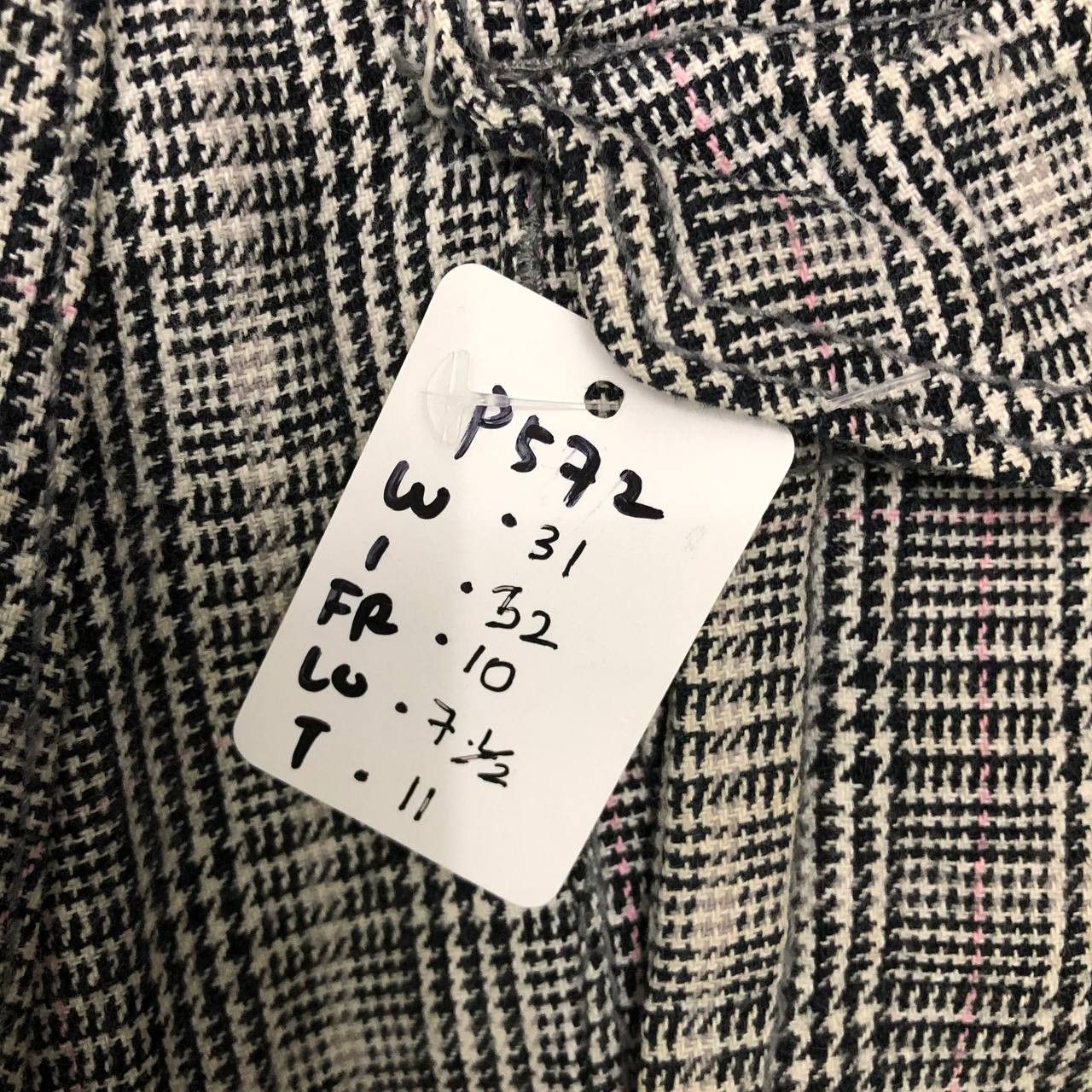 Japanese Brand P572 THE ALPHA CROUCE HOUNDSTOOTH CARGO PANTS Size US 31 - 10 Thumbnail