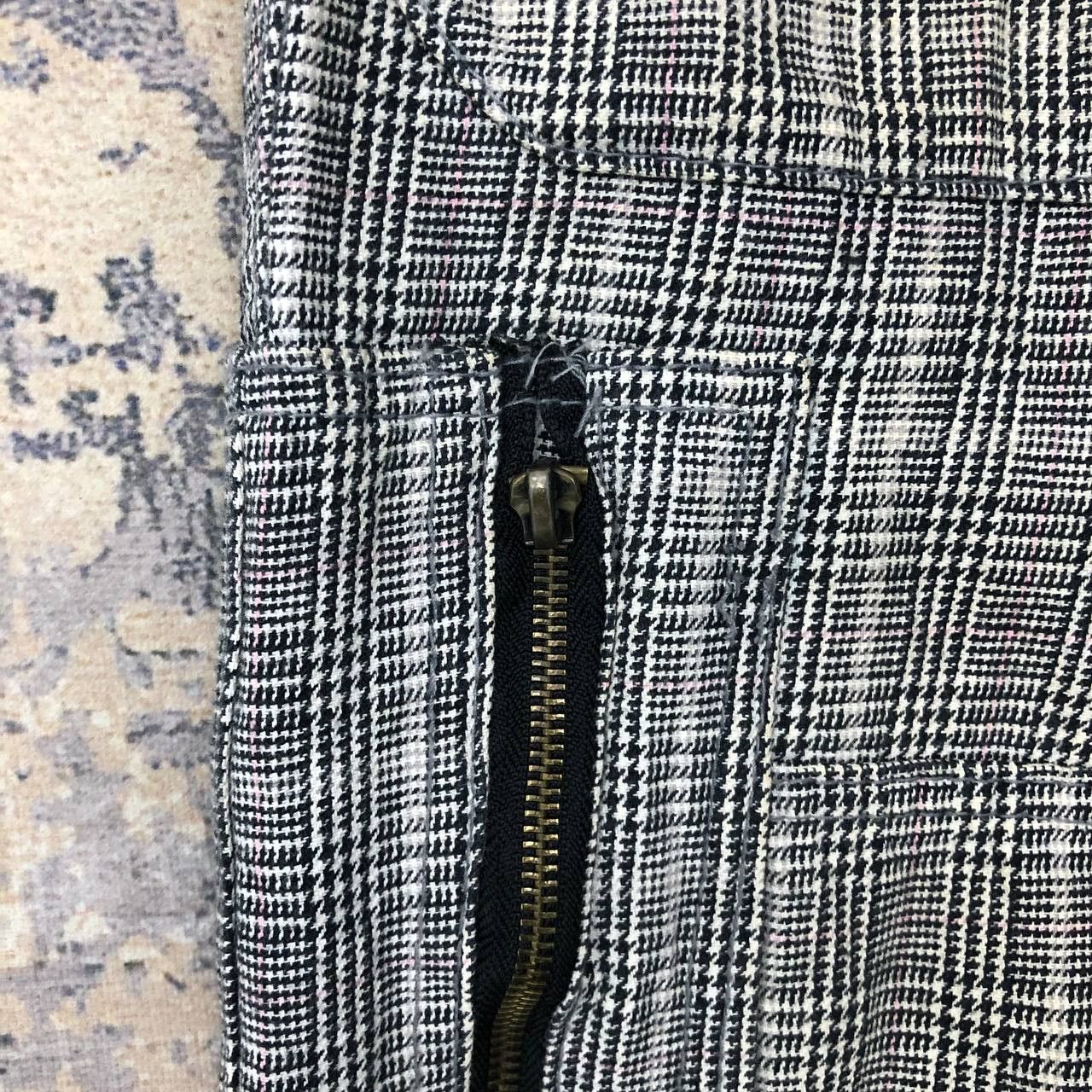 Japanese Brand P572 THE ALPHA CROUCE HOUNDSTOOTH CARGO PANTS Size US 31 - 8 Thumbnail