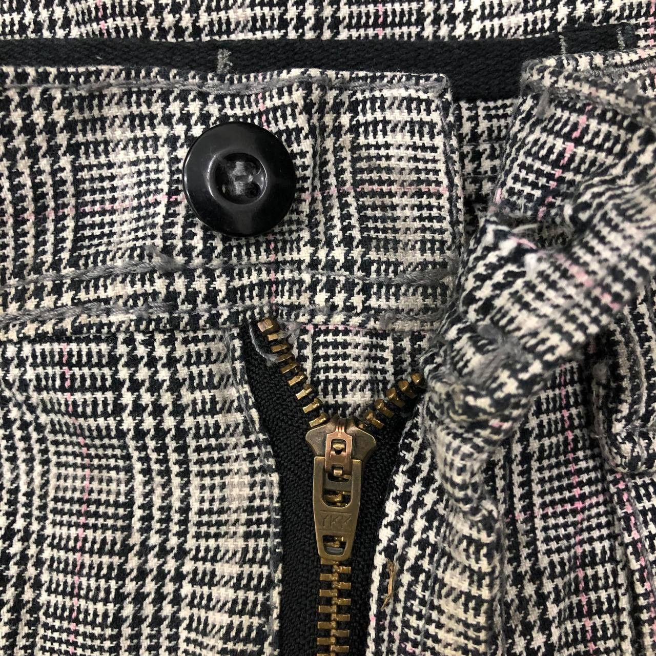 Japanese Brand P572 THE ALPHA CROUCE HOUNDSTOOTH CARGO PANTS Size US 31 - 6 Thumbnail