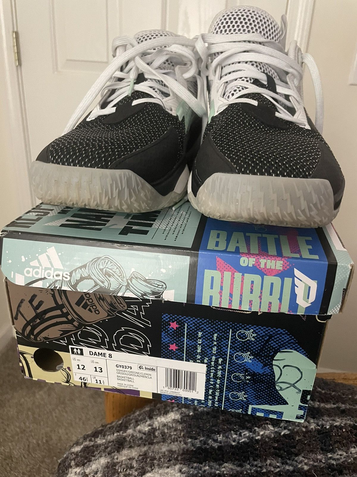 Adidas Dame 8 3SSB issued Size US 12 / EU 45 - 7 Thumbnail