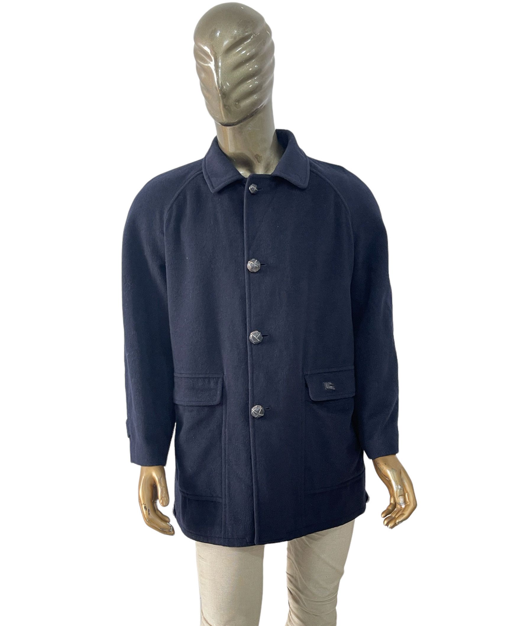 Burberry 🔥 novacheck Vintage Burberry coat jacket wool size 52it L Size US L / EU 52-54 / 3 - 1 Thumbnail