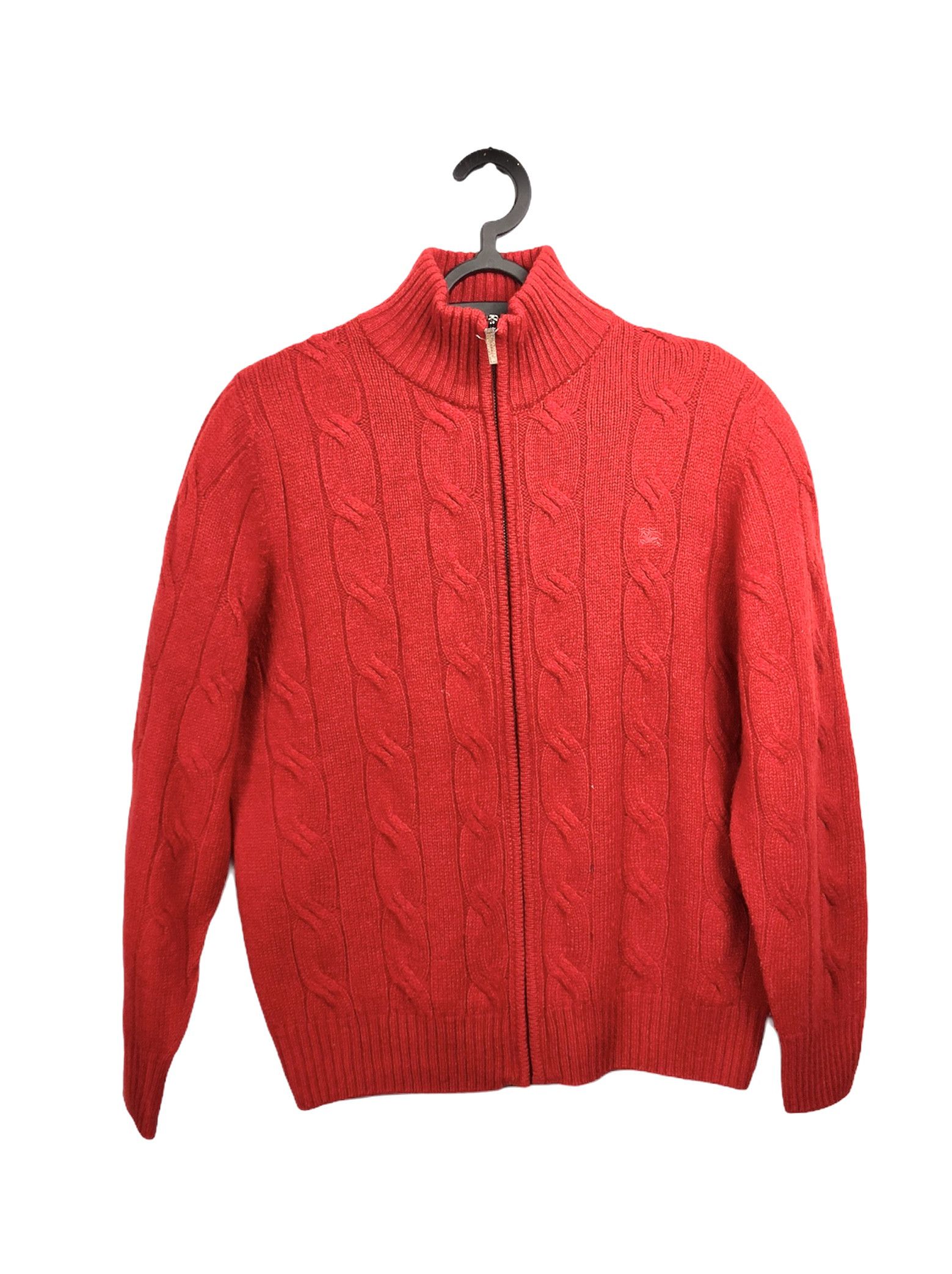 Burberry 🔥 Burberry zip up knitting sweater cable wool size S Size US S / EU 44-46 / 1 - 3 Thumbnail