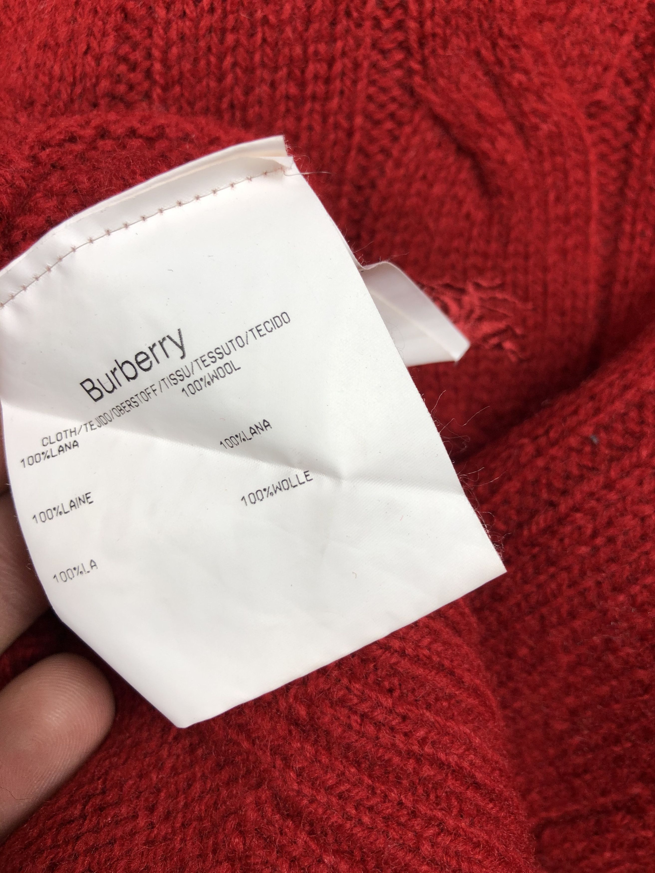 Burberry 🔥 Burberry zip up knitting sweater cable wool size S Size US S / EU 44-46 / 1 - 5 Thumbnail