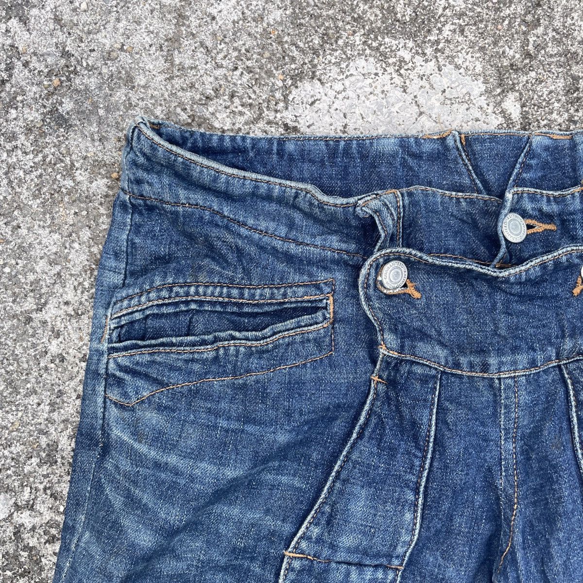 Issey Miyake Vintage Zucca By Issey Miyake Short Denim Size 31" - 3 Thumbnail