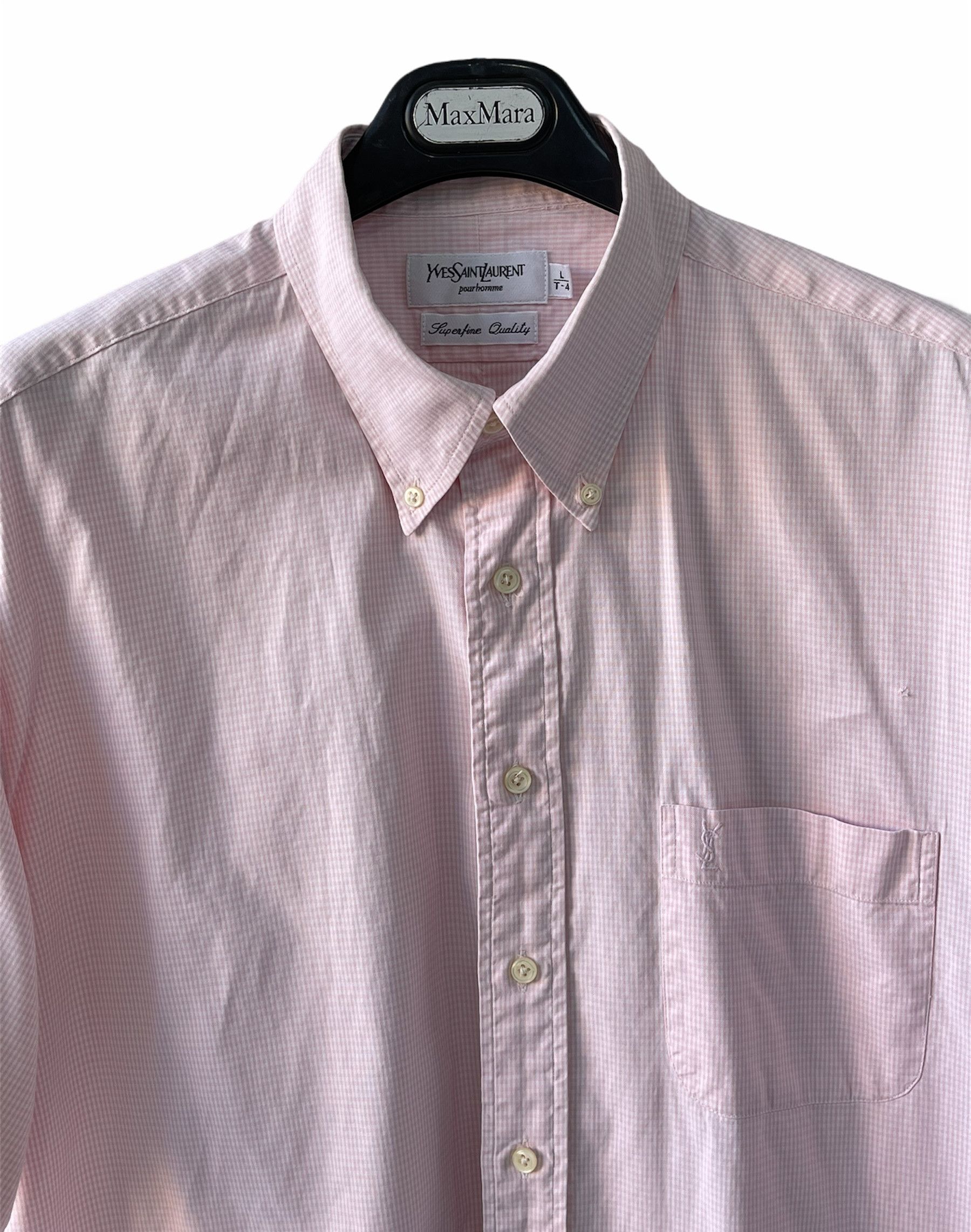 Yves Saint Laurent 🔥 vintage Yves Saint Laurent shirt short sleeve size L Size US L / EU 52-54 / 3 - 1 Thumbnail