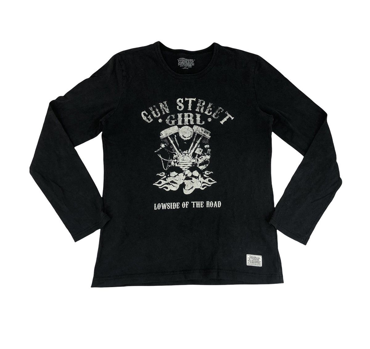 Japanese Brand × Vintage Hype Stooge & Co Gun Street Girl Big Engine Logo Printed Size US M / EU 48-50 / 2 - 1 Thumbnail