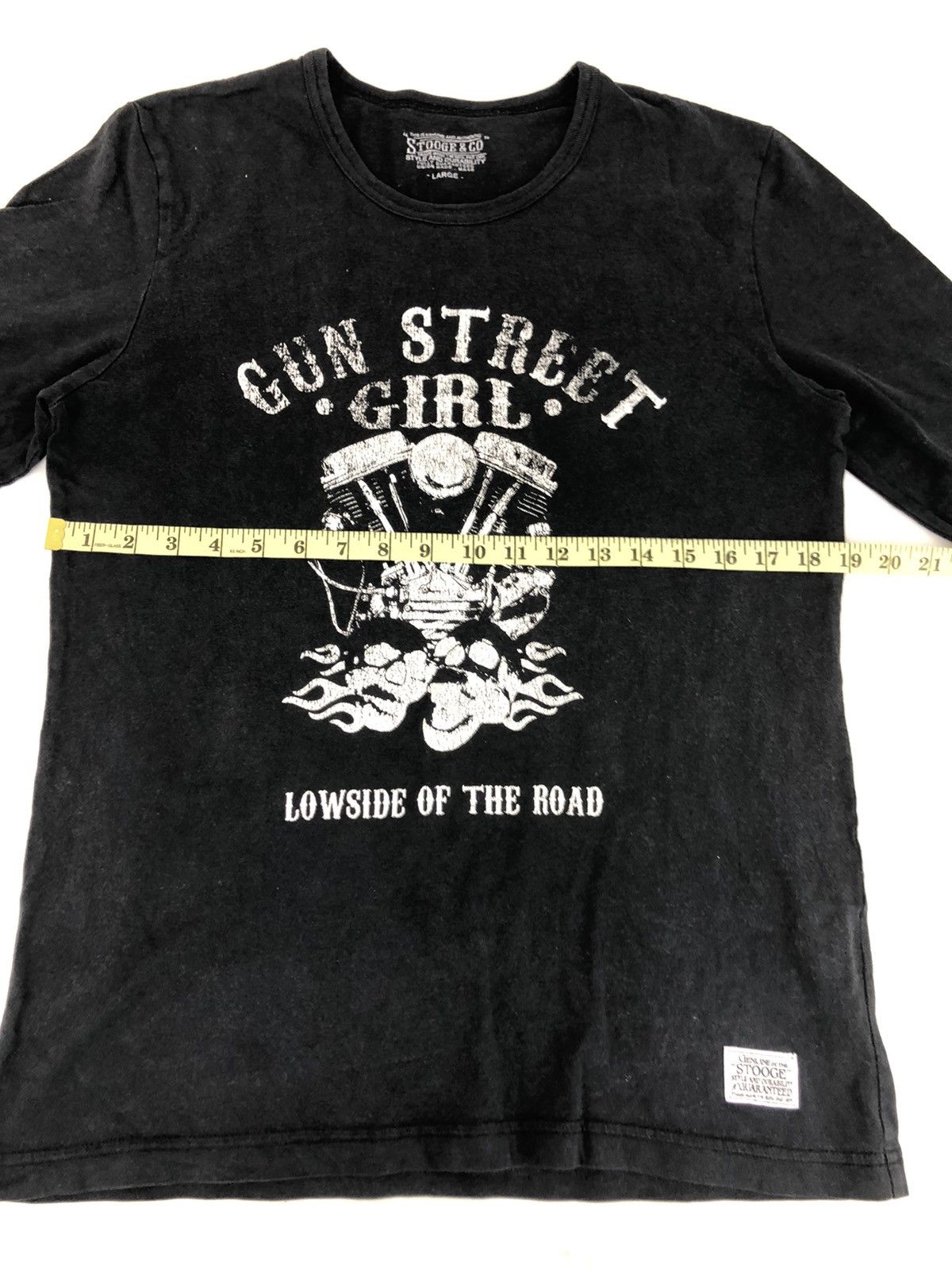 Japanese Brand × Vintage Hype Stooge & Co Gun Street Girl Big Engine Logo Printed Size US M / EU 48-50 / 2 - 7 Thumbnail
