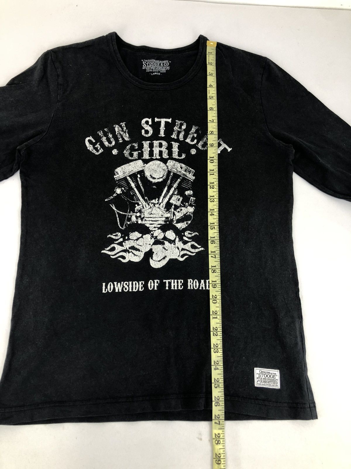 Japanese Brand × Vintage Hype Stooge & Co Gun Street Girl Big Engine Logo Printed Size US M / EU 48-50 / 2 - 8 Thumbnail