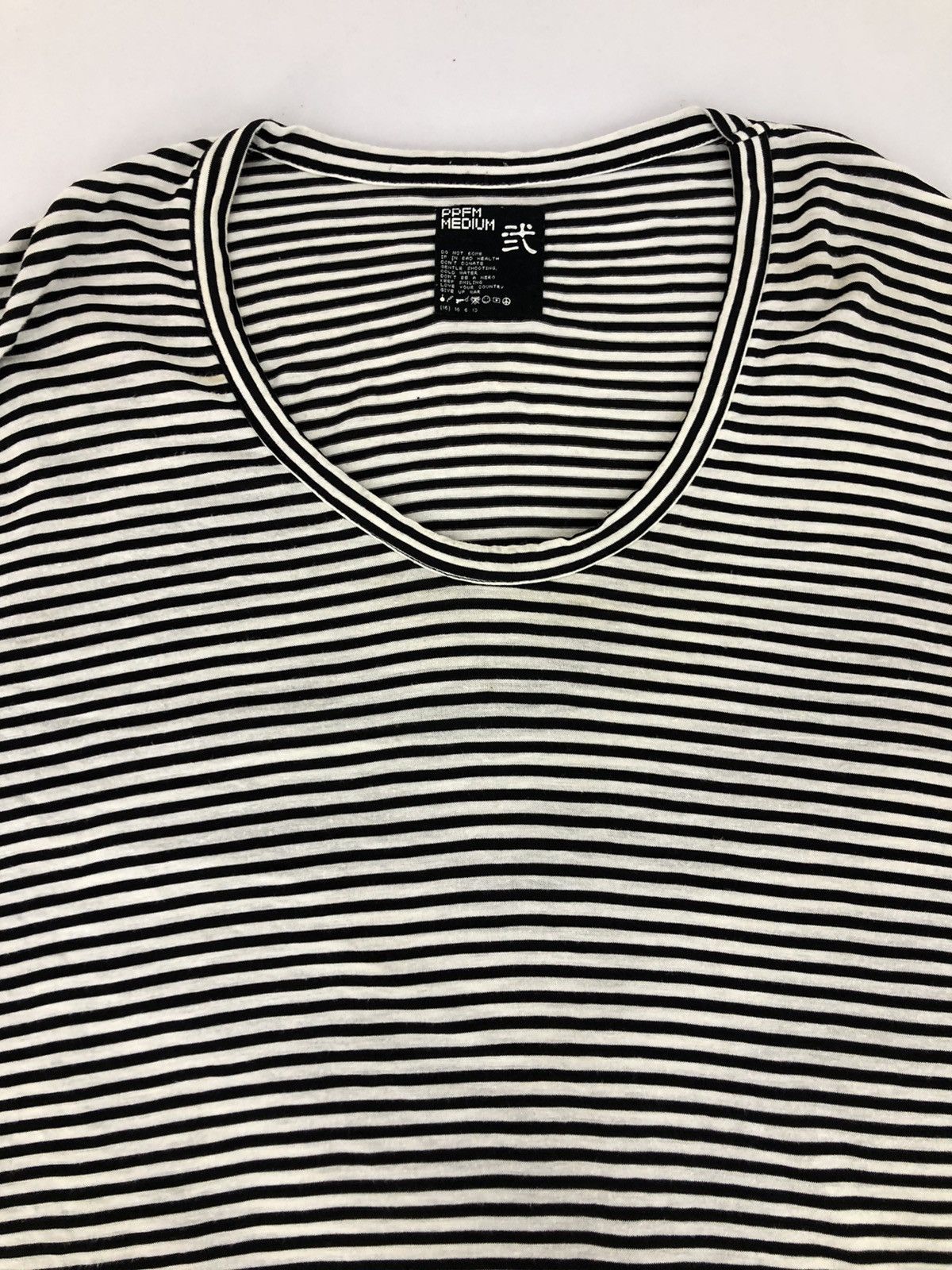 Japanese Brand PPFM Long Sleeve Tee Striped Design Streetwear Unisex Wear Size M / US 6-8 / IT 42-44 - 3 Thumbnail