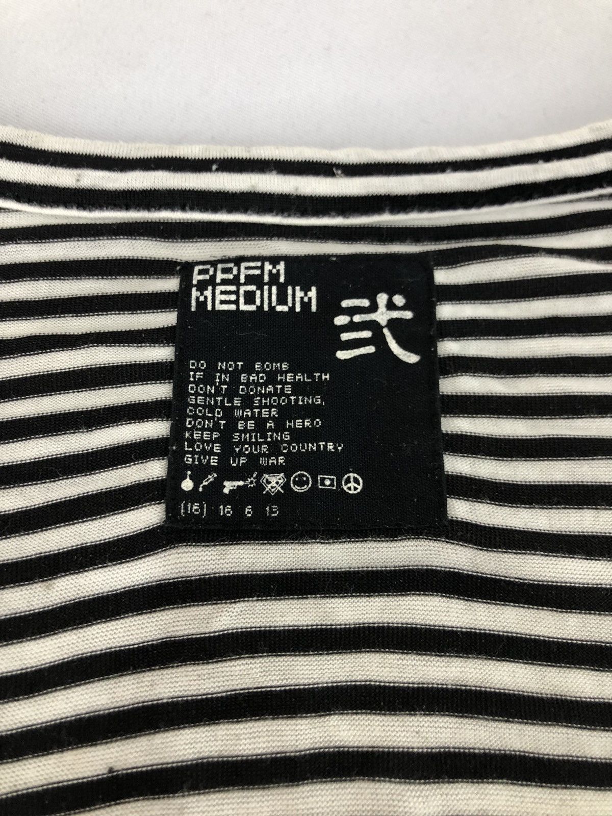 Japanese Brand PPFM Long Sleeve Tee Striped Design Streetwear Unisex Wear Size M / US 6-8 / IT 42-44 - 4 Thumbnail
