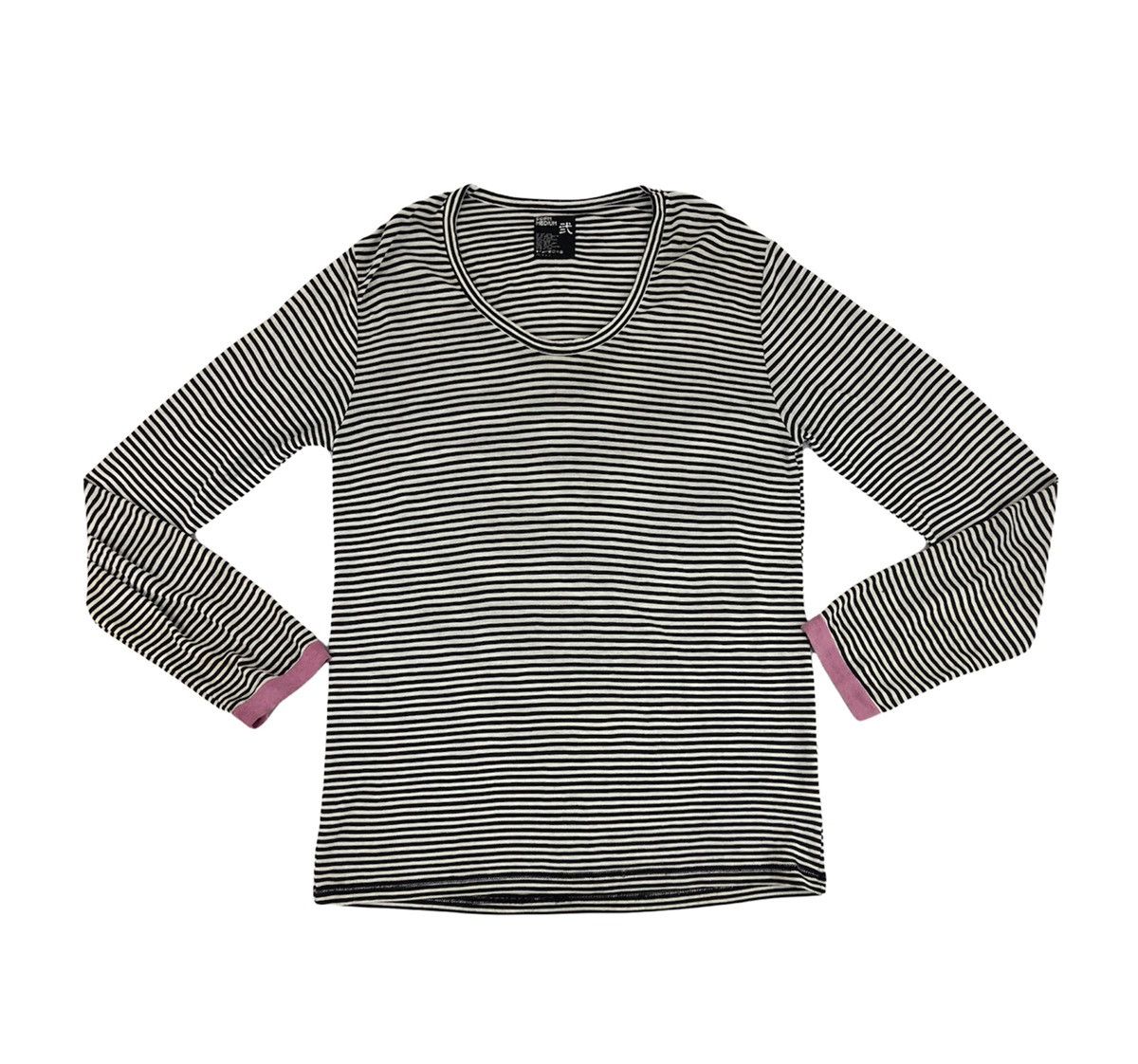 Japanese Brand PPFM Long Sleeve Tee Striped Design Streetwear Unisex Wear Size M / US 6-8 / IT 42-44 - 1 Thumbnail
