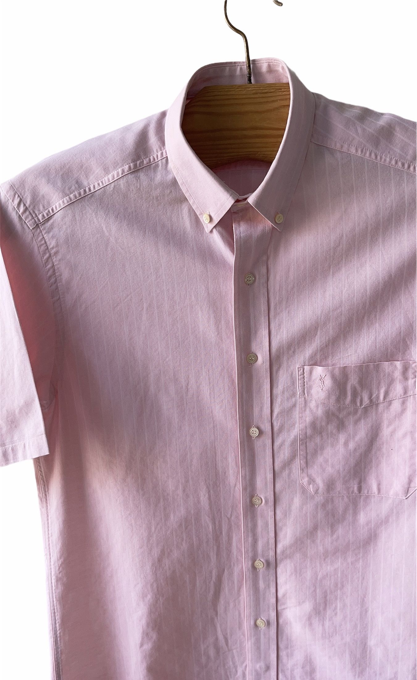 Yves Saint Laurent 🔥 tshirt YSL vintage Saint Laurent shirt Small pink striped Size US S / EU 44-46 / 1 - 2 Thumbnail