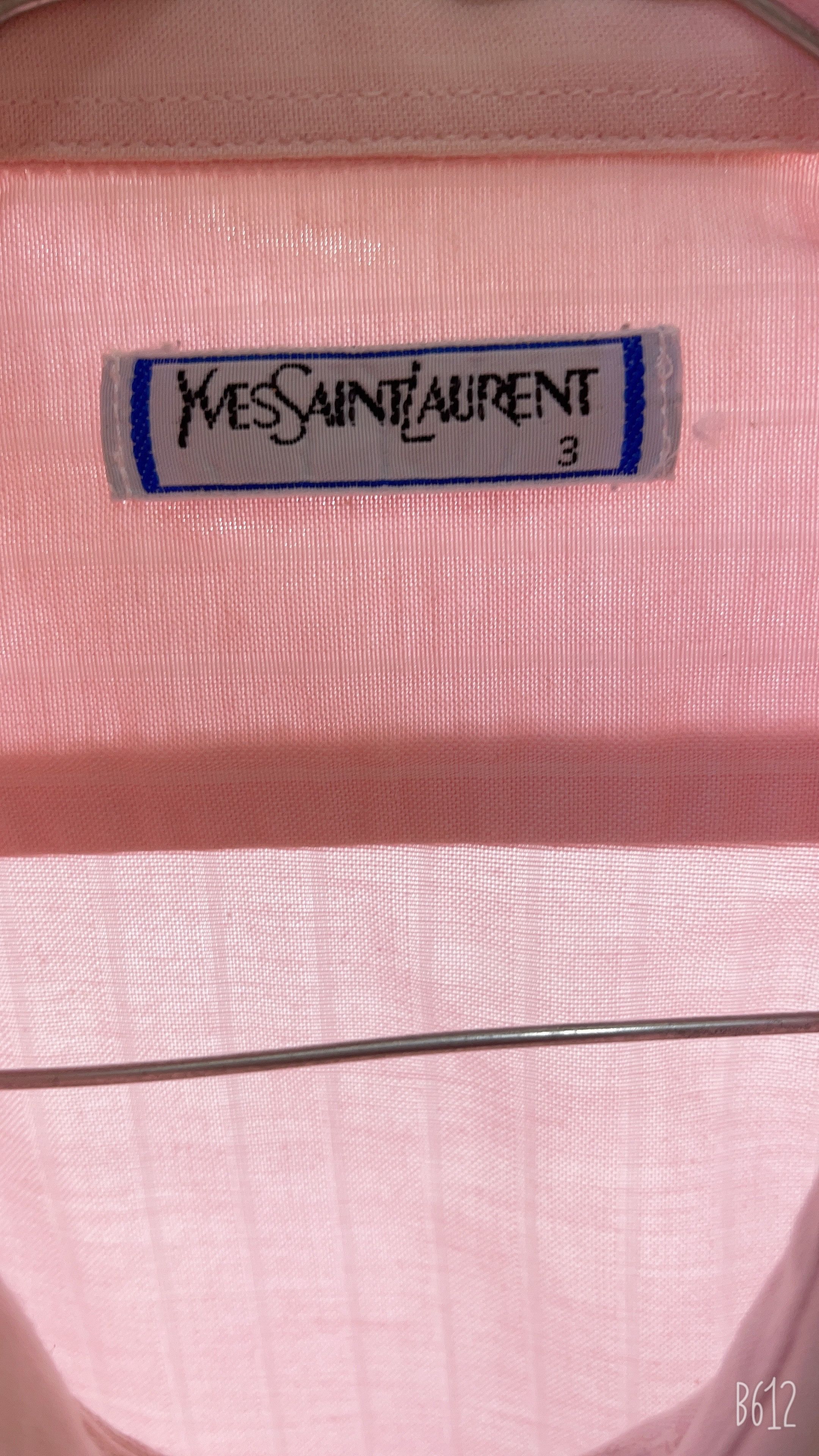 Yves Saint Laurent 🔥 tshirt YSL vintage Saint Laurent shirt Small pink striped Size US S / EU 44-46 / 1 - 4 Thumbnail