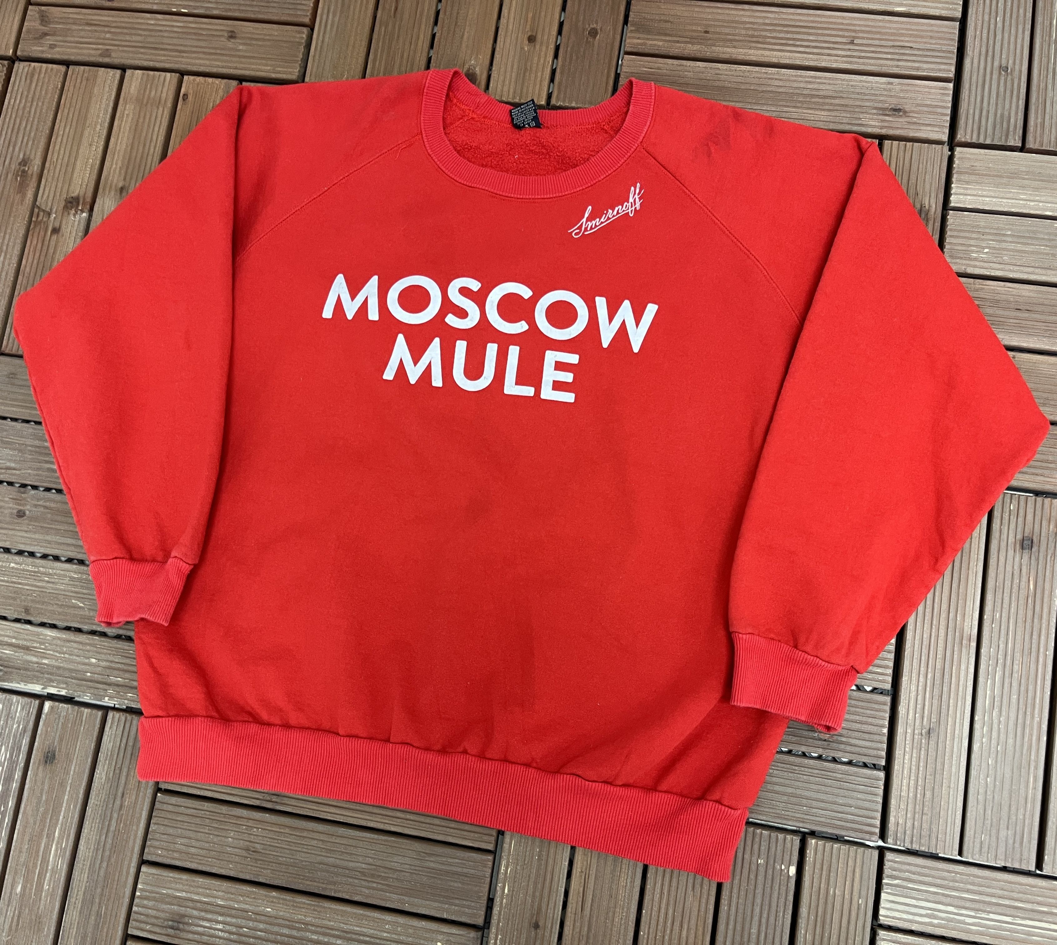 Vintage Smirnoff Moscow Mule Vintage Crewneck Sweater Size US L / EU 52-54 / 3 - 3 Thumbnail