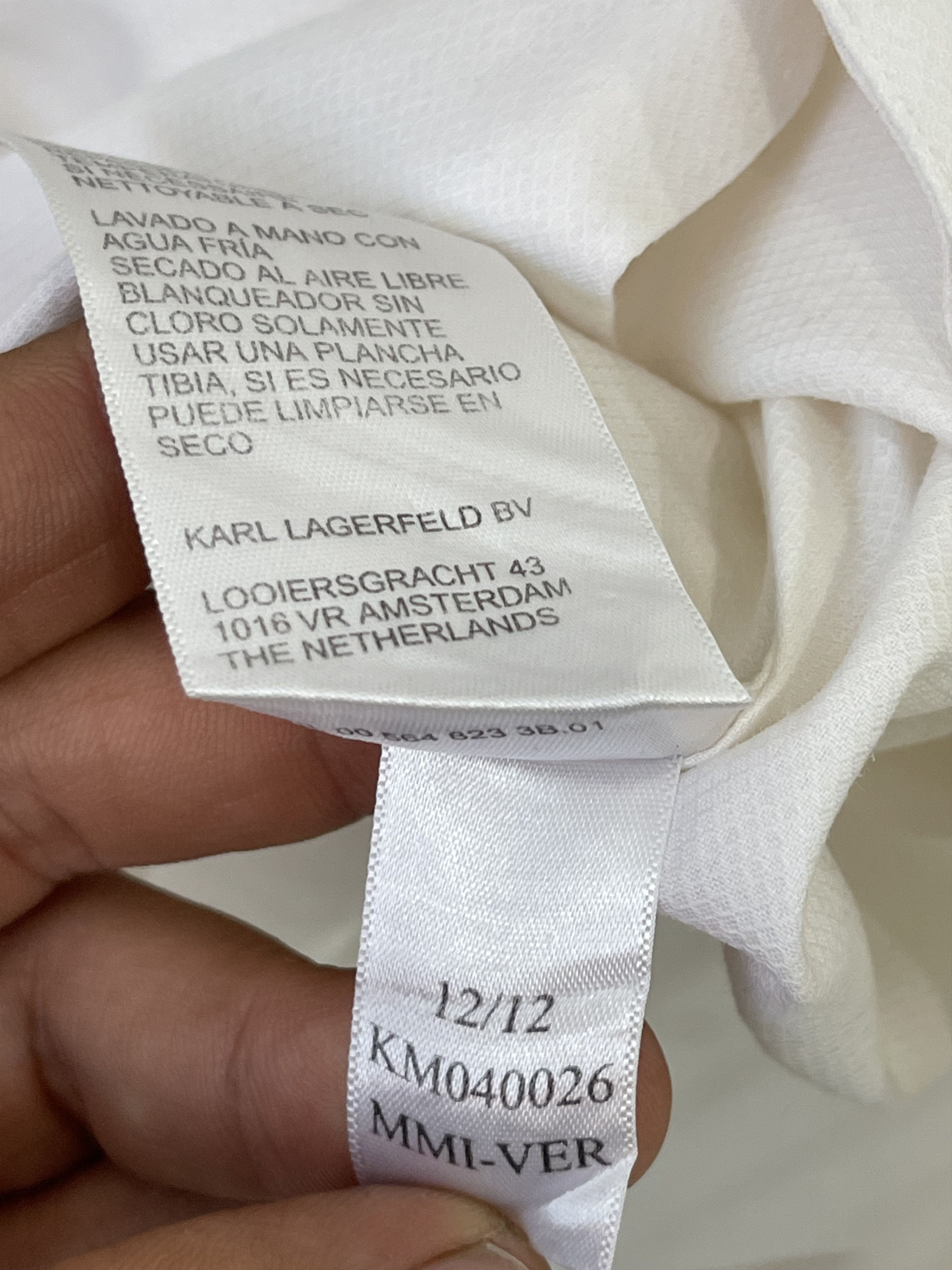 Karl Lagerfeld 🔥 Karl Lagerfeld shirt long sleeve white Small Size US S / EU 44-46 / 1 - 6 Thumbnail