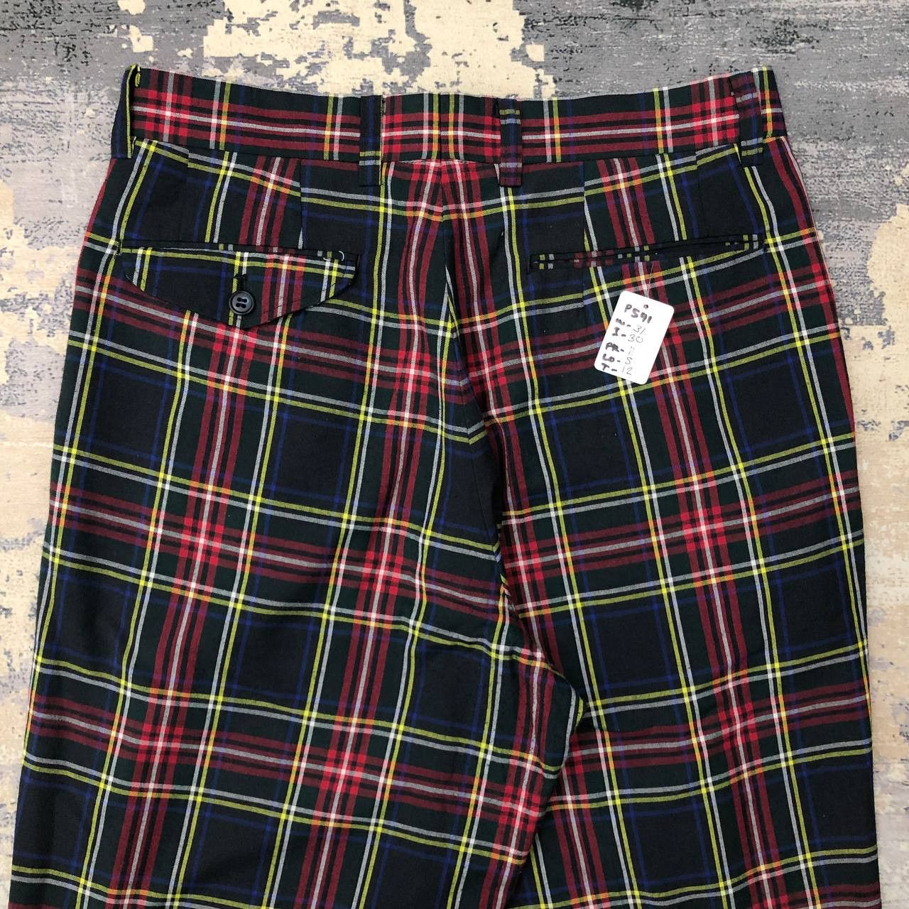 Japanese Brand P541 VTG JAPAN TARTAN PANTS Size US 31 - 4 Thumbnail