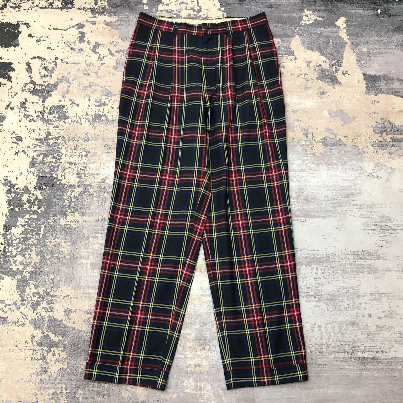 Japanese Brand P541 VTG JAPAN TARTAN PANTS Size US 31 - 1 Thumbnail