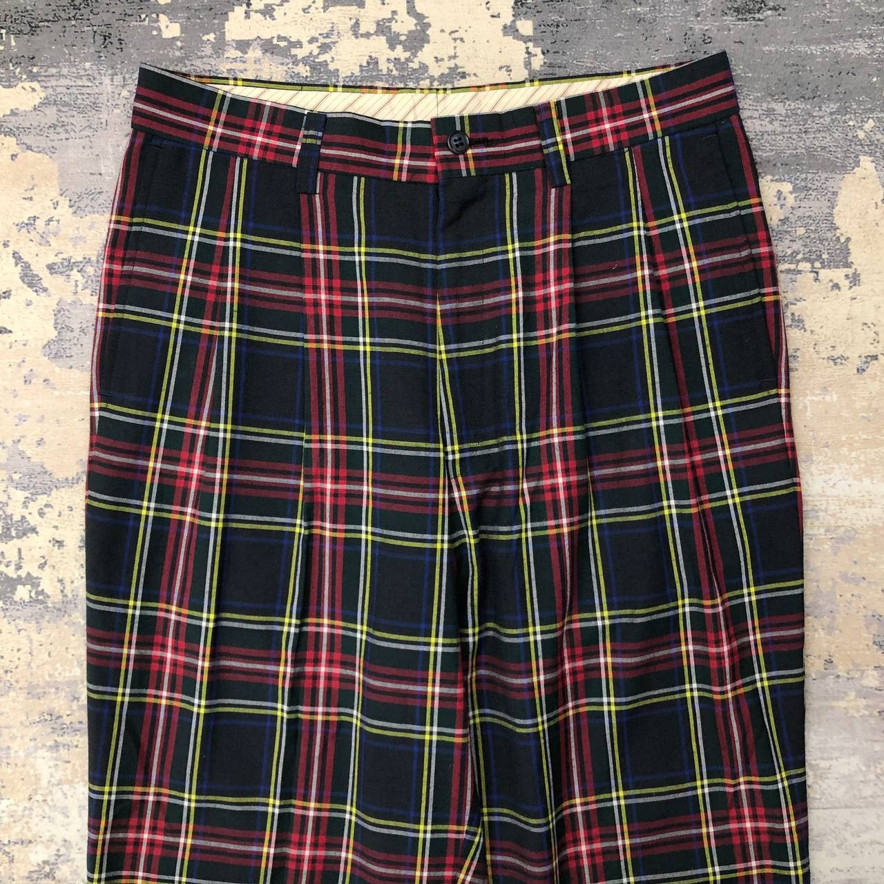 Japanese Brand P541 VTG JAPAN TARTAN PANTS Size US 31 - 3 Thumbnail