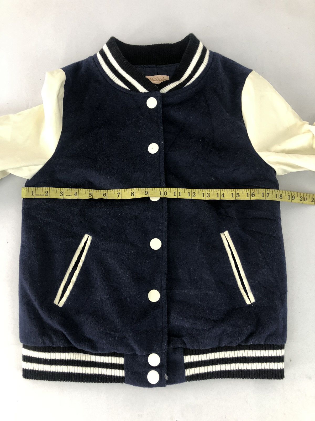 Japanese Brand Magender Varsity Jacket Pvc Sleeve Wool Streetwear Size US S / EU 44-46 / 1 - 6 Thumbnail
