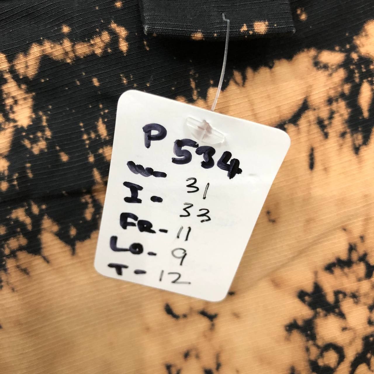Tete Homme P534 TETE HOMME ACID WASH FLARED CARGO PANTS Size US 31 - 9 Thumbnail