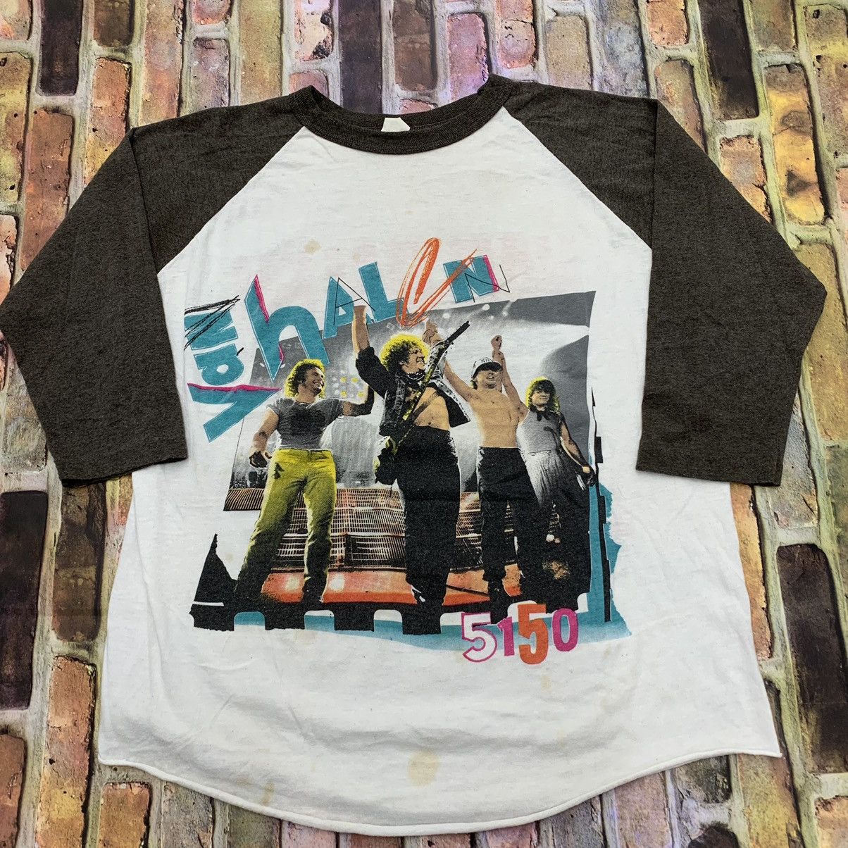 Band Tees × Vintage Vintage Van Halen raglan tee Size US L / EU 52-54 / 3 - 1 Thumbnail
