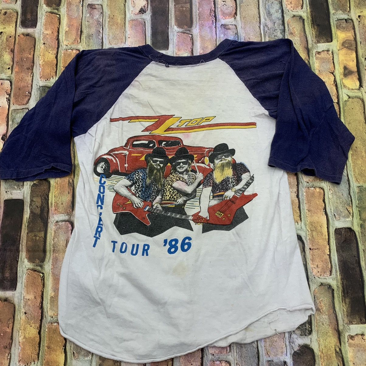 Band Tees × Vintage Vintage ZZ Top long raglan tee Size US M / EU 48-50 / 2 - 1 Thumbnail