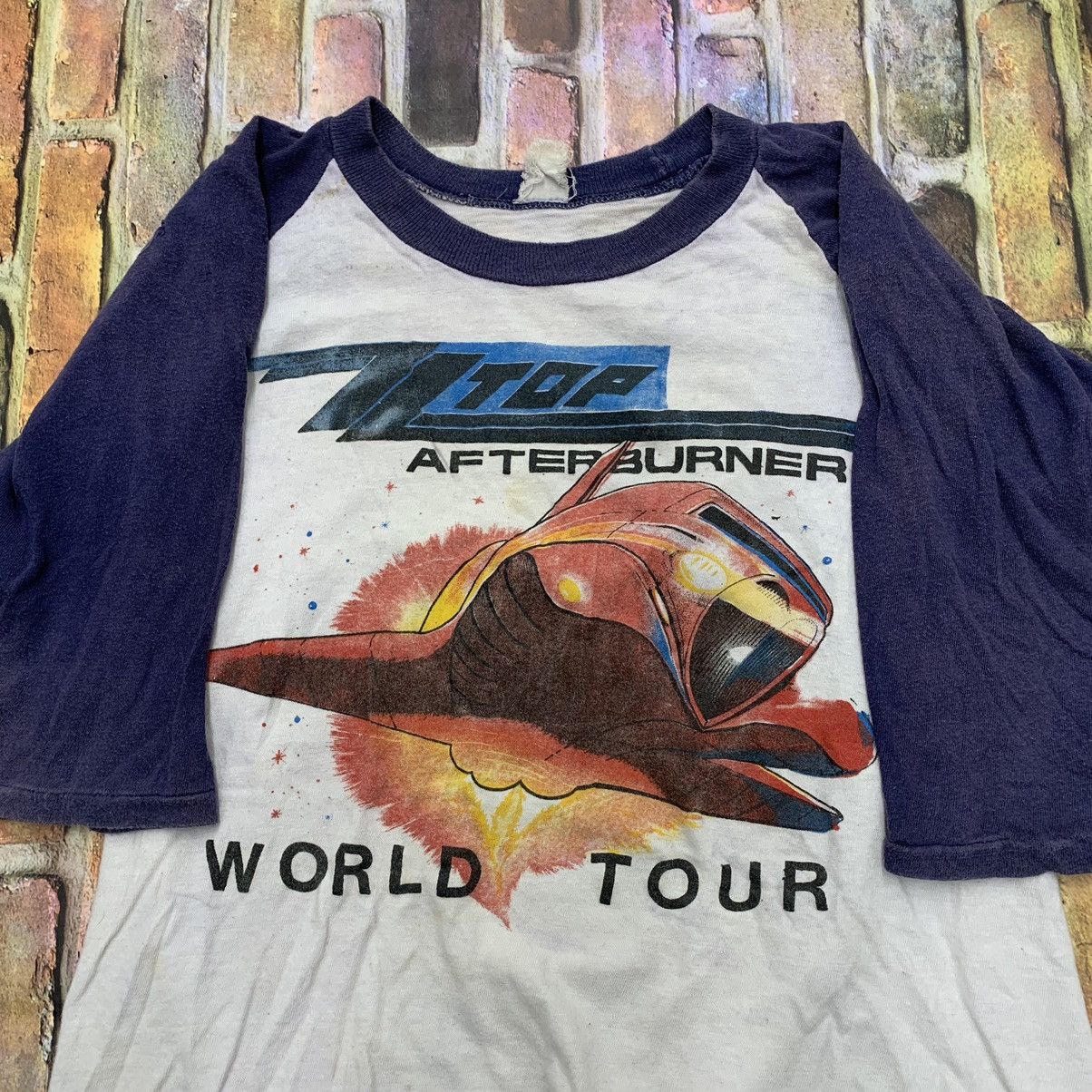 Band Tees × Vintage Vintage ZZ Top long raglan tee Size US M / EU 48-50 / 2 - 3 Thumbnail