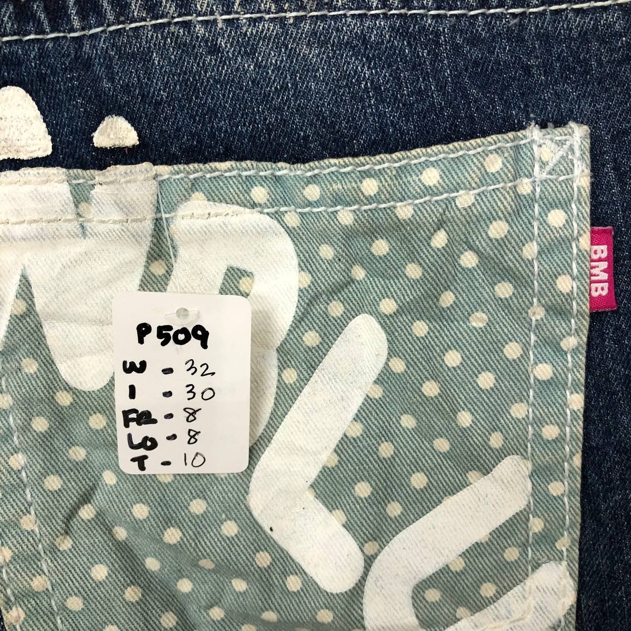 Japanese Brand P509 JAPAN BLUE MOON BLUE DENIM Size 32" / US 10 / IT 46 - 9 Thumbnail