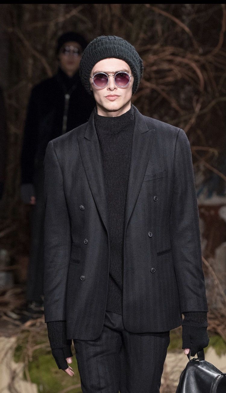 Double-breasted Jacquard Striped Jacket. 50