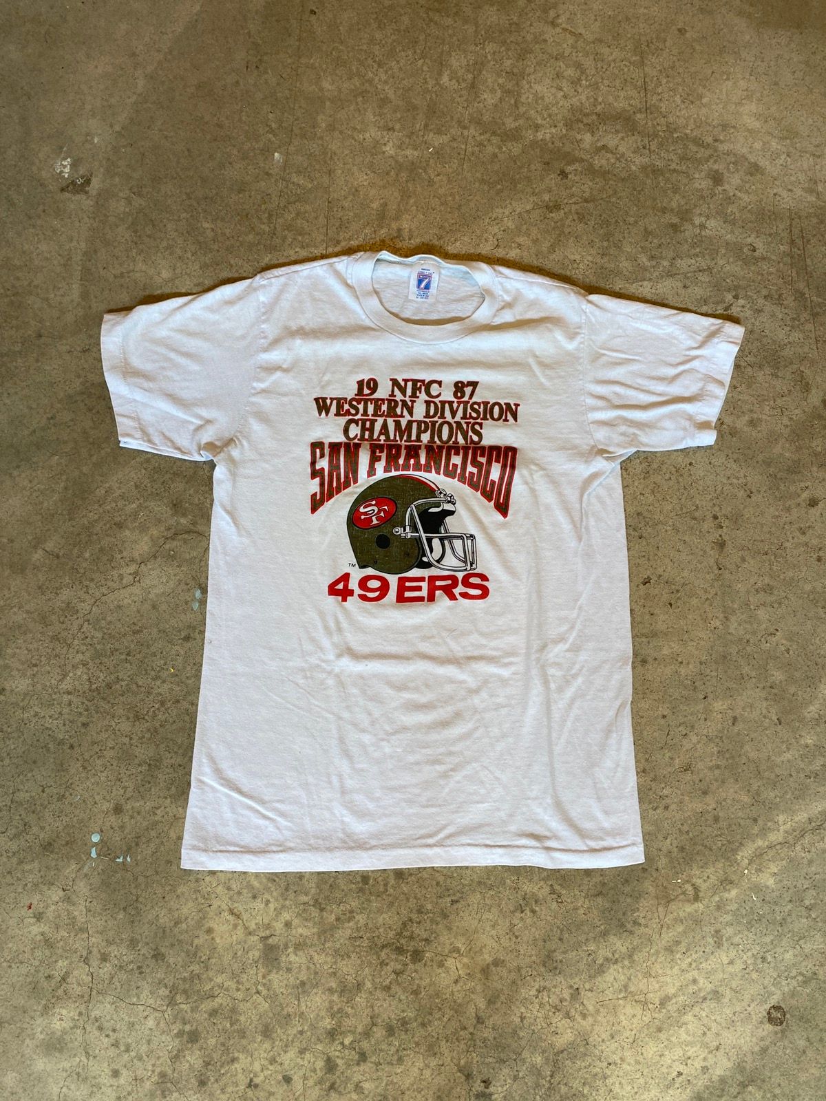 Vintage Vintage 1987 49ers western division champions T shirt | Grailed