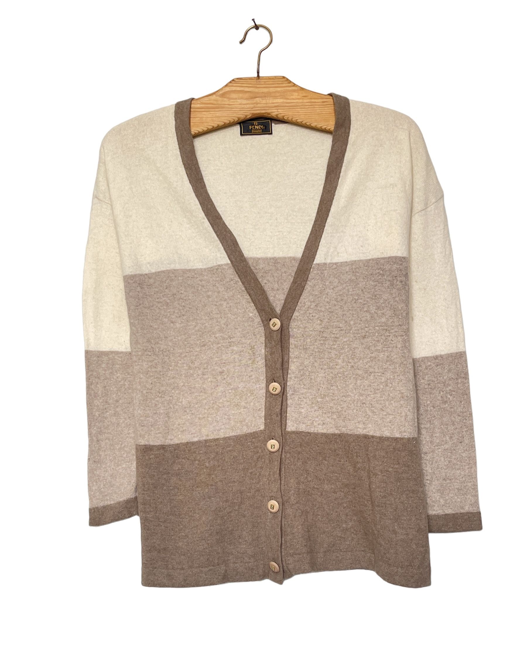 Fendi 🔥 fendi sweater cardigan wool Fendi size xl Size XL / US 12-14 / IT 48-50 - 1 Thumbnail
