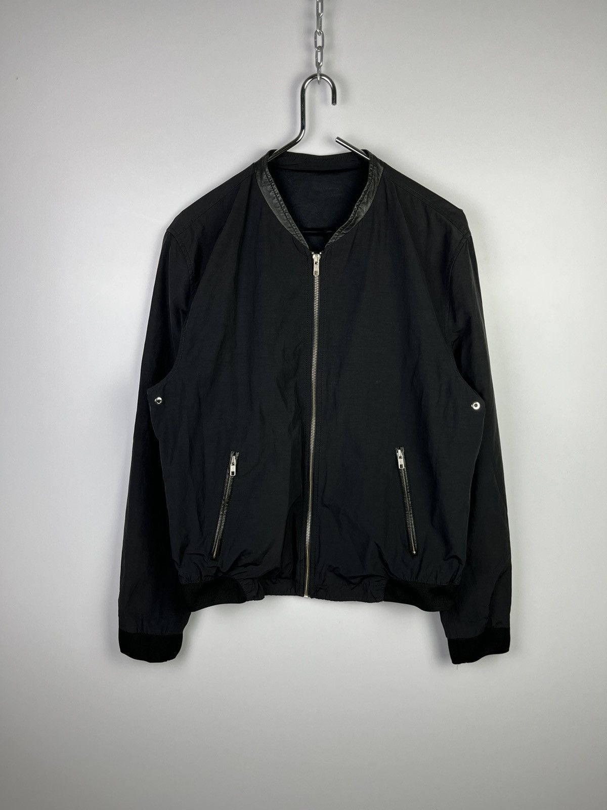 The Kooples Bomber Leather Jacket