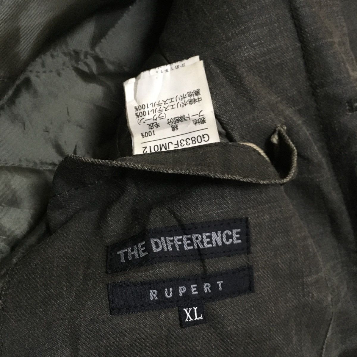 14th Addiction × Japanese Brand × Le Grande Bleu (L.G.B.) Rare Design Vintage The Difference Rupert Waxed Jacket 1990s Size US XL / EU 56 / 4 - 7 Thumbnail