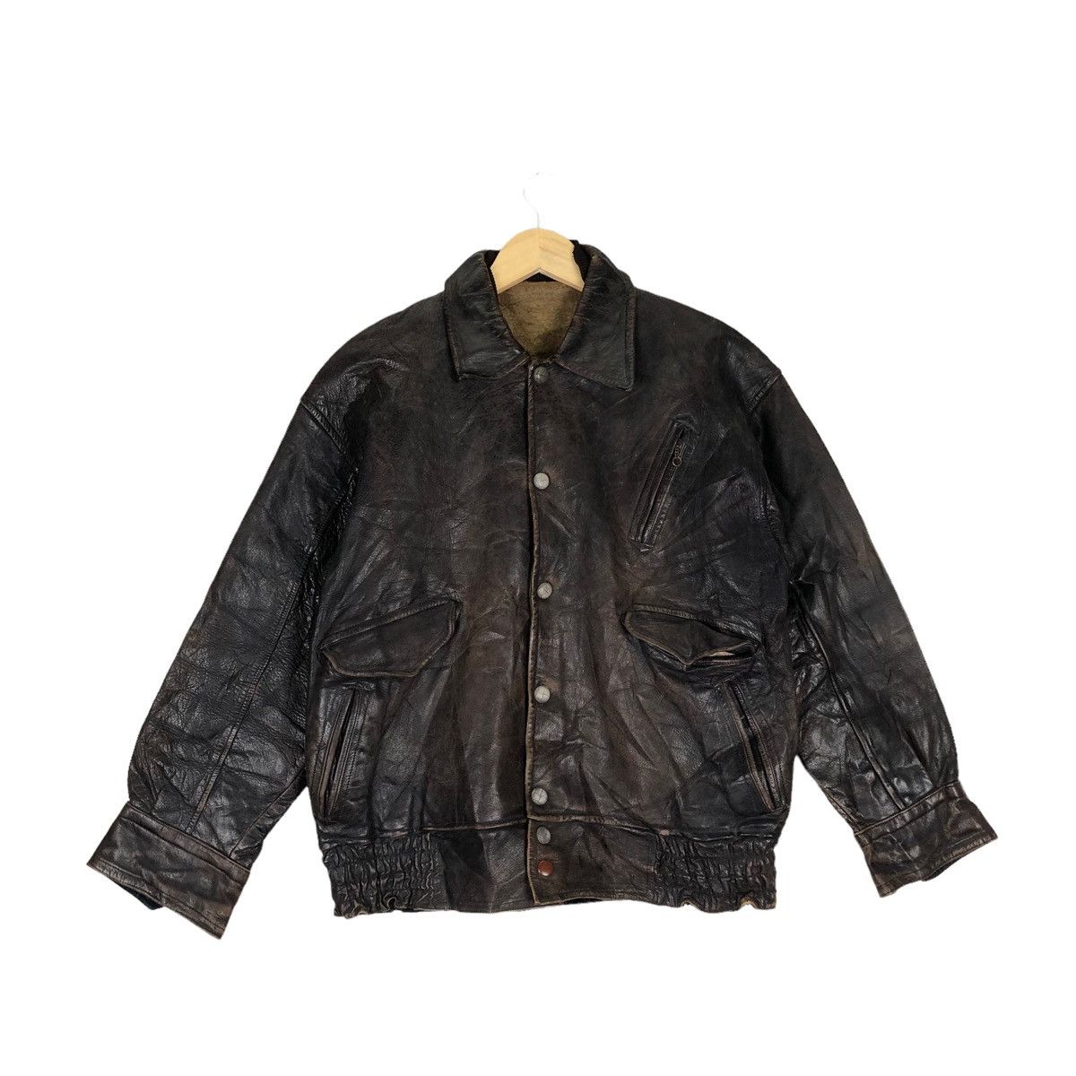 Ekam Cow Hide Leather Jacket | Grailed