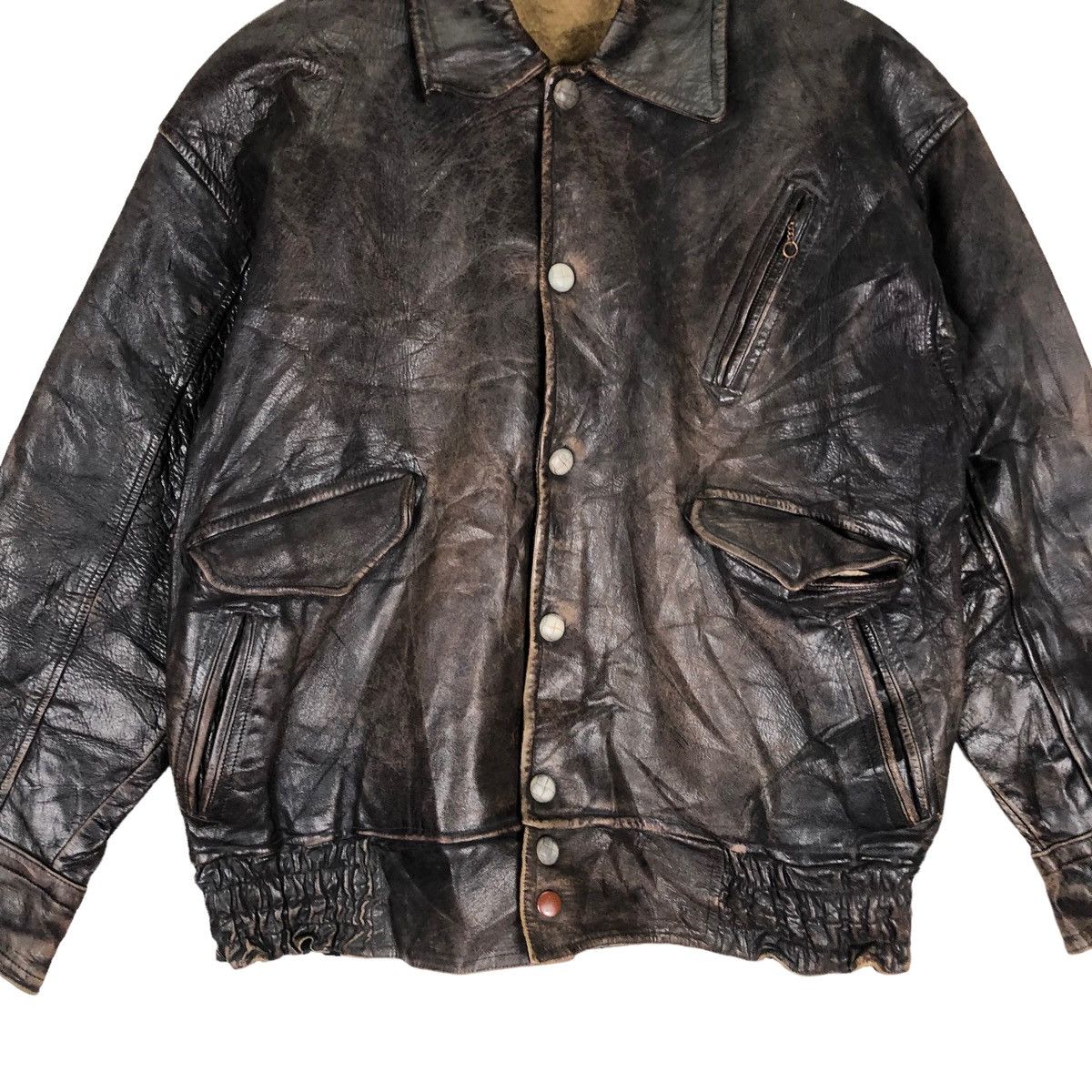 Ekam Cow Hide Leather Jacket Size US S / EU 44-46 / 1 - 6 Thumbnail