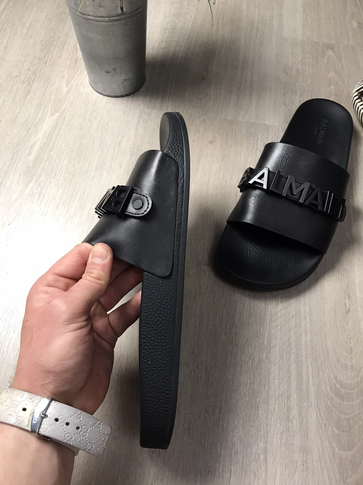 Balmain Balmain Flip Flops slippers size 11,5 Size US 11.5 / EU 44-45 - 6 Thumbnail