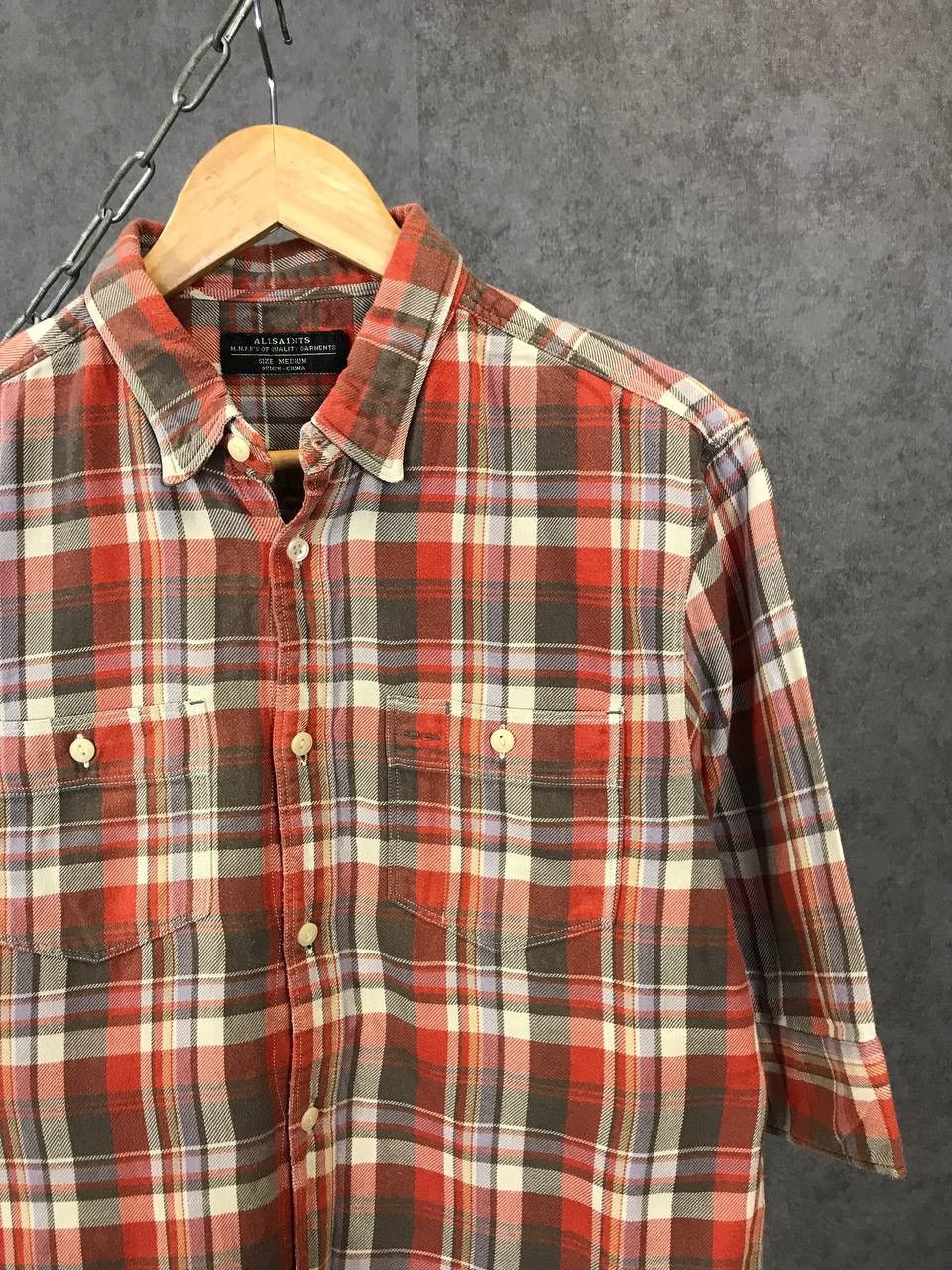 Allsaints Allsaints vintage flannel shirt Size US M / EU 48-50 / 2 - 2 Thumbnail