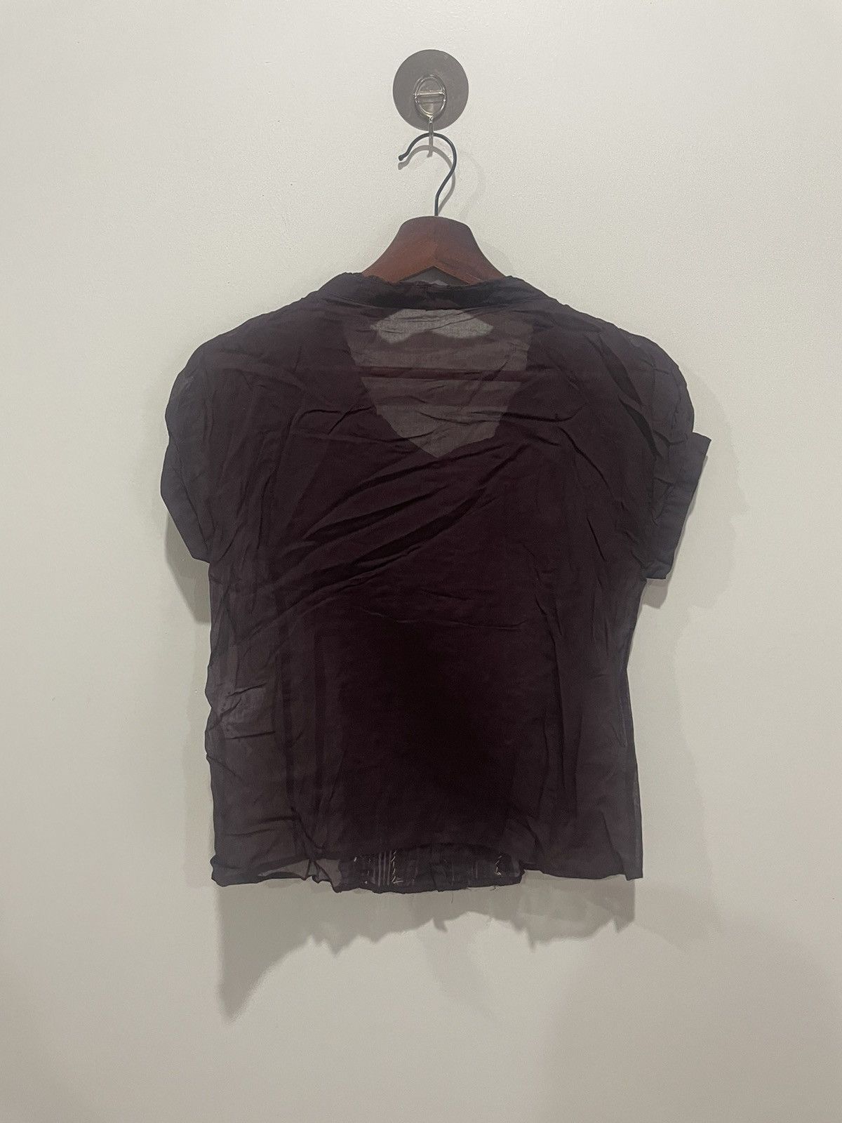 Sunao Kuwahara Sunao Kuwahara Mesh Top Blouse Size S / US 4 / IT 40 - 2 Thumbnail
