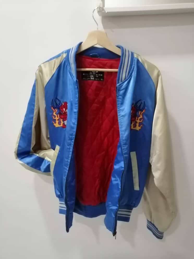 Japanese Brand SICKS💥Vintage 90s Sukajan Power Devils Los Angeles Jacket Size US L / EU 52-54 / 3 - 3 Thumbnail