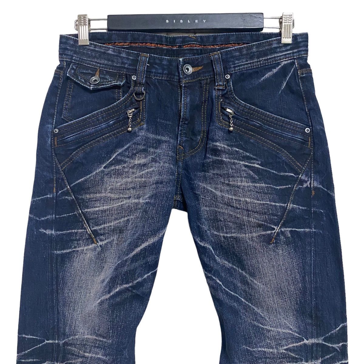 Nicole Club NCFM Denim Clawmark Spiral Cut Flare Jeans Size US 30 / EU 46 - 3 Thumbnail