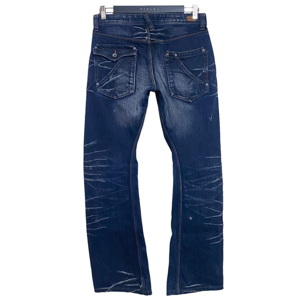 Nicole Club NCFM Denim Clawmark Spiral Cut Flare Jeans Size US 30 / EU 46 - 2 Thumbnail