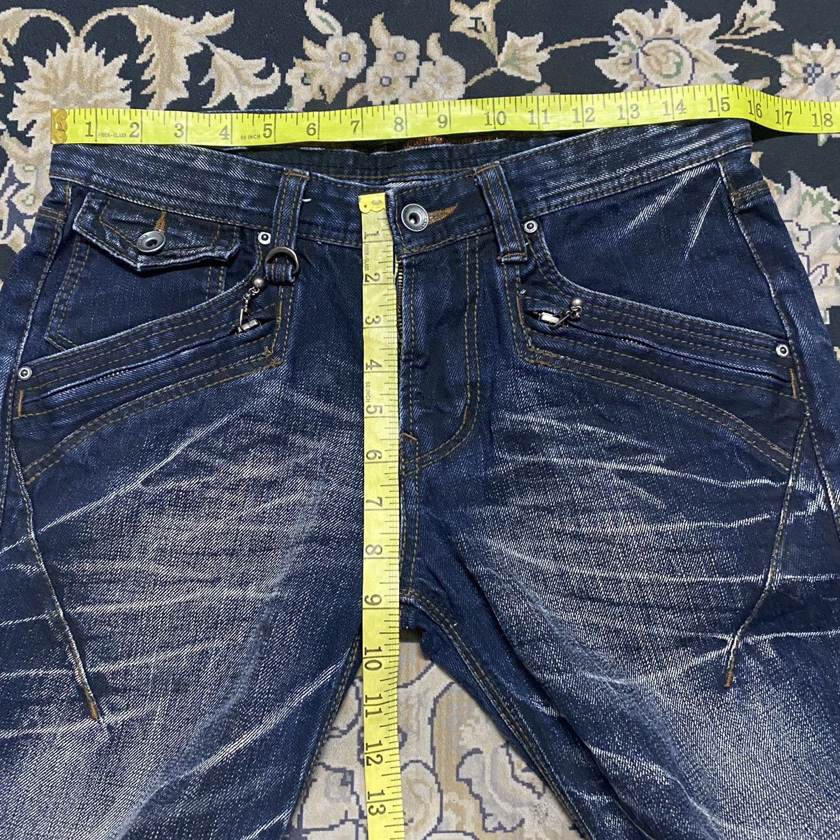 Nicole Club NCFM Denim Clawmark Spiral Cut Flare Jeans Size US 30 / EU 46 - 17 Thumbnail