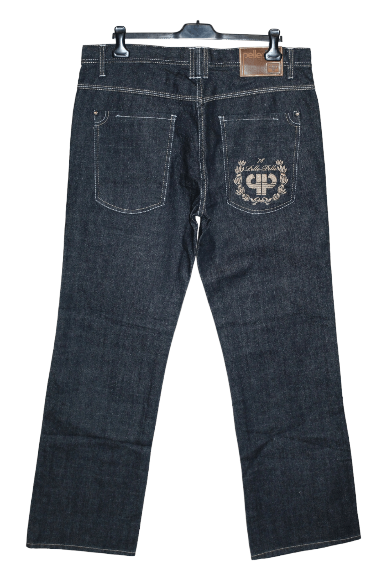 Pelle Pelle VTG Pelle Pelle Wide leg black raw denim baggy rap jeans Size US 38 / EU 54 - 2 Thumbnail