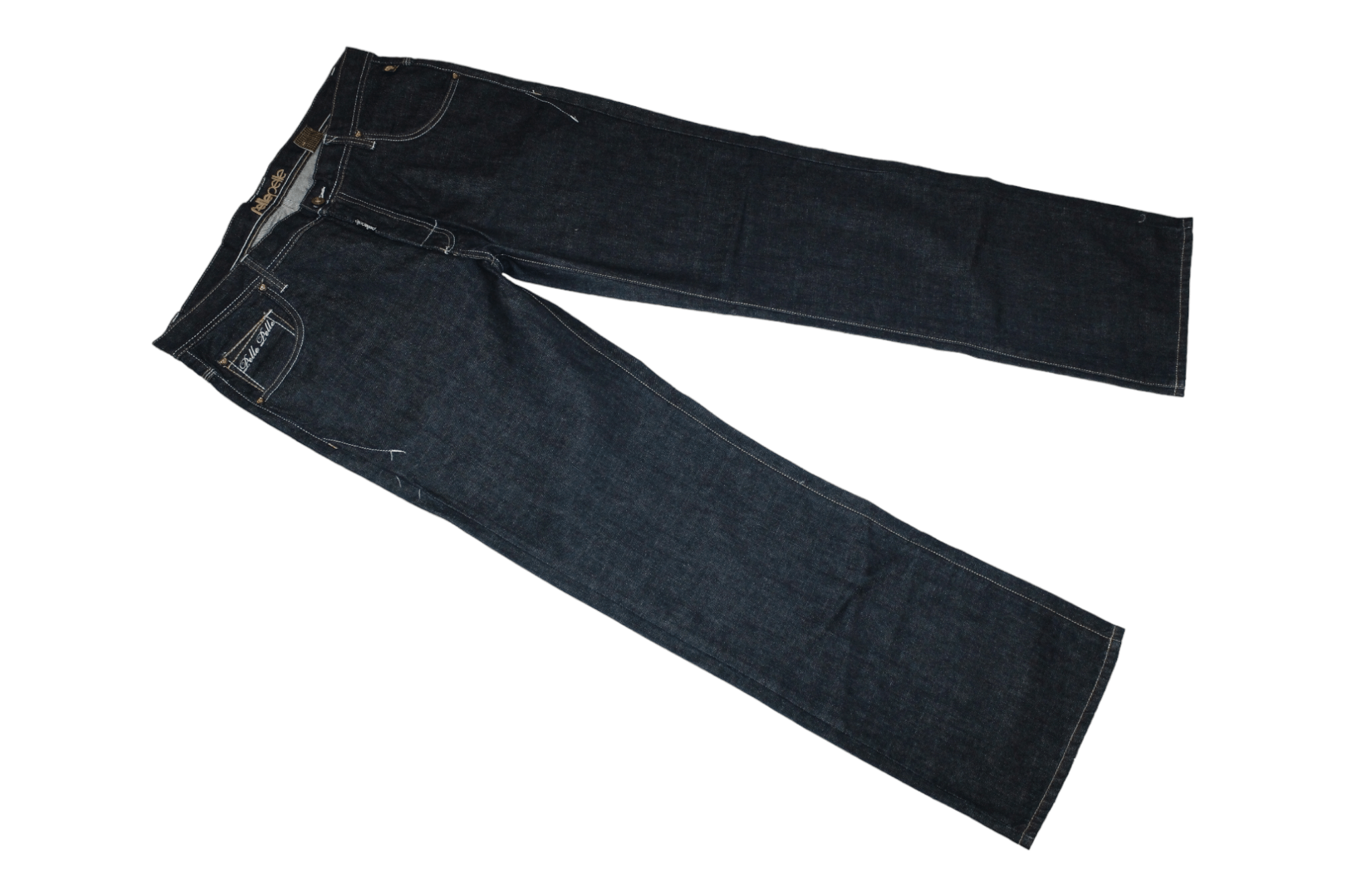 Pelle Pelle VTG Pelle Pelle Wide leg black raw denim baggy rap jeans Size US 38 / EU 54 - 8 Thumbnail