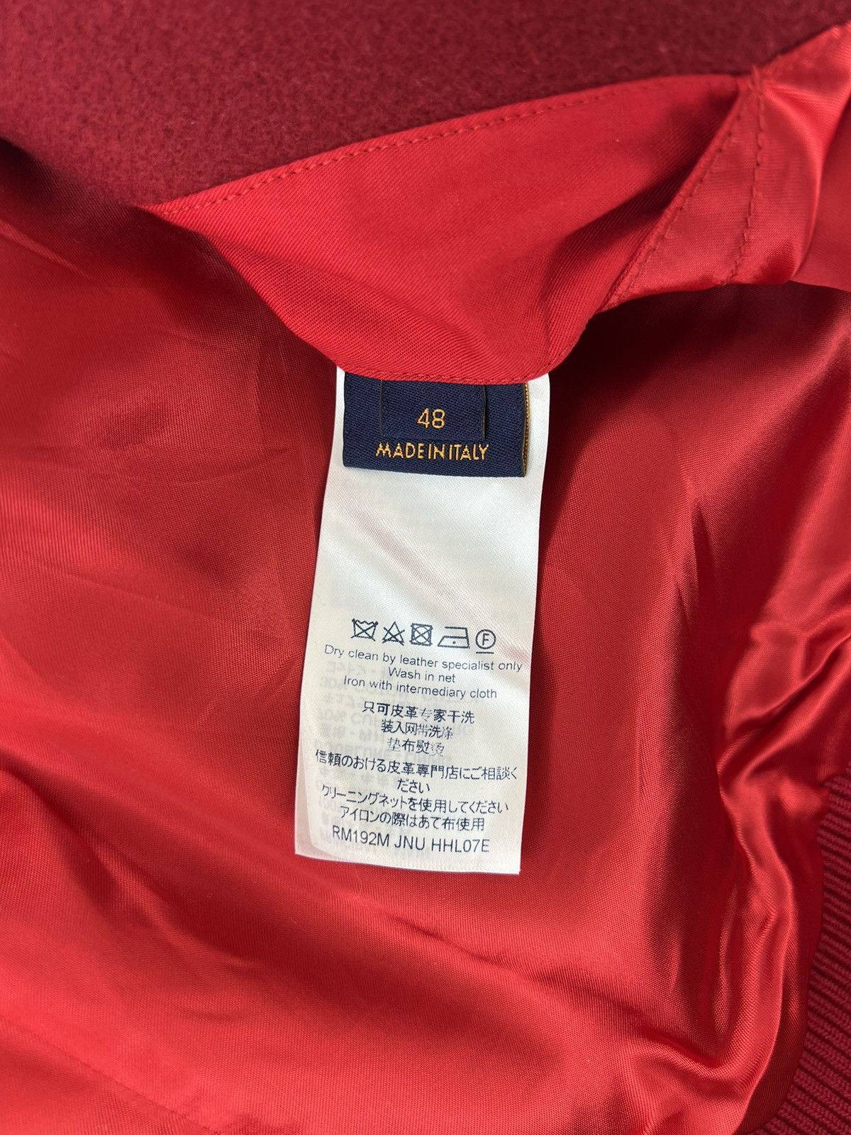 LOUIS VUITTON MLK DREAMING VARSITY JACKET - RED