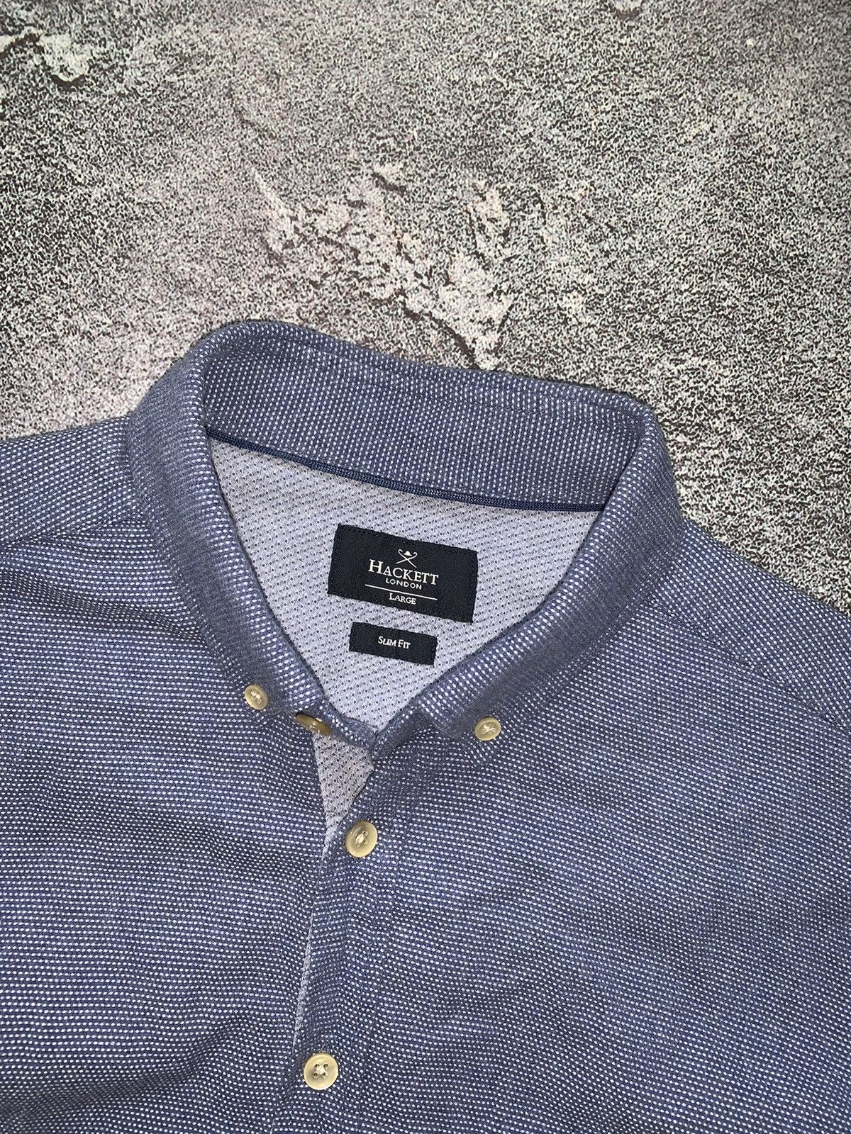 Designer × Hackett Hackett M button up shirt polo long sleeve dress Size US M / EU 48-50 / 2 - 5 Thumbnail